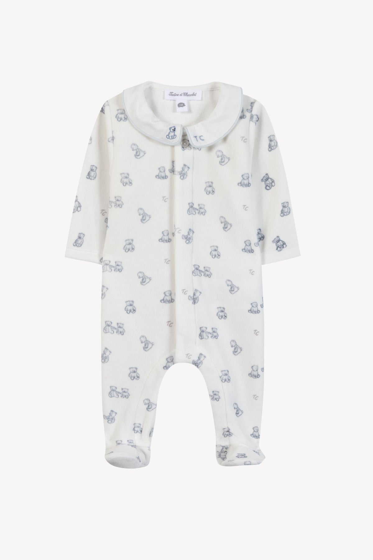 Babygrows - Boy's Layette Mother-of-pearl / 1M
