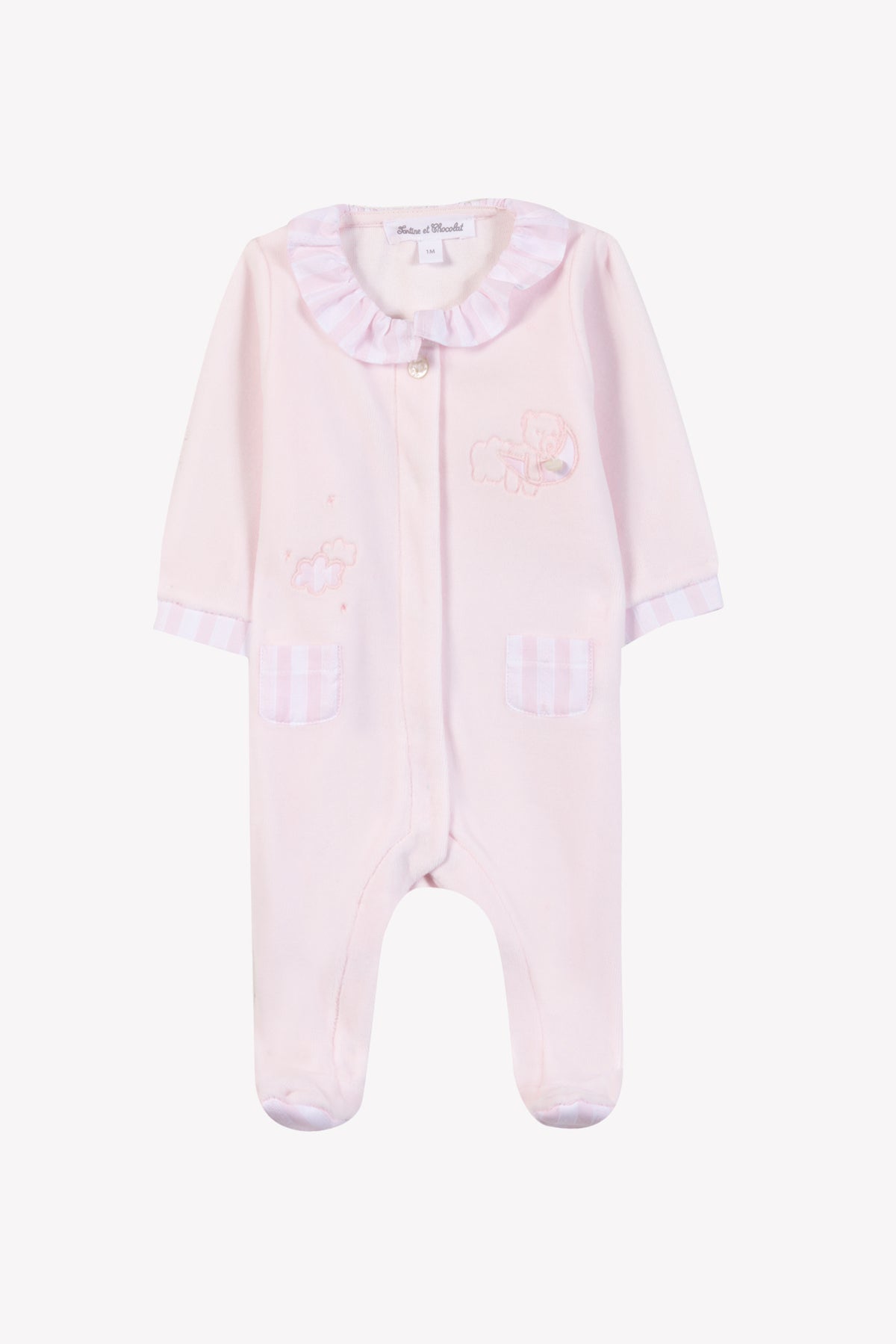 Babygrows - Baby Nights Pale Pink Pale pink / 1M