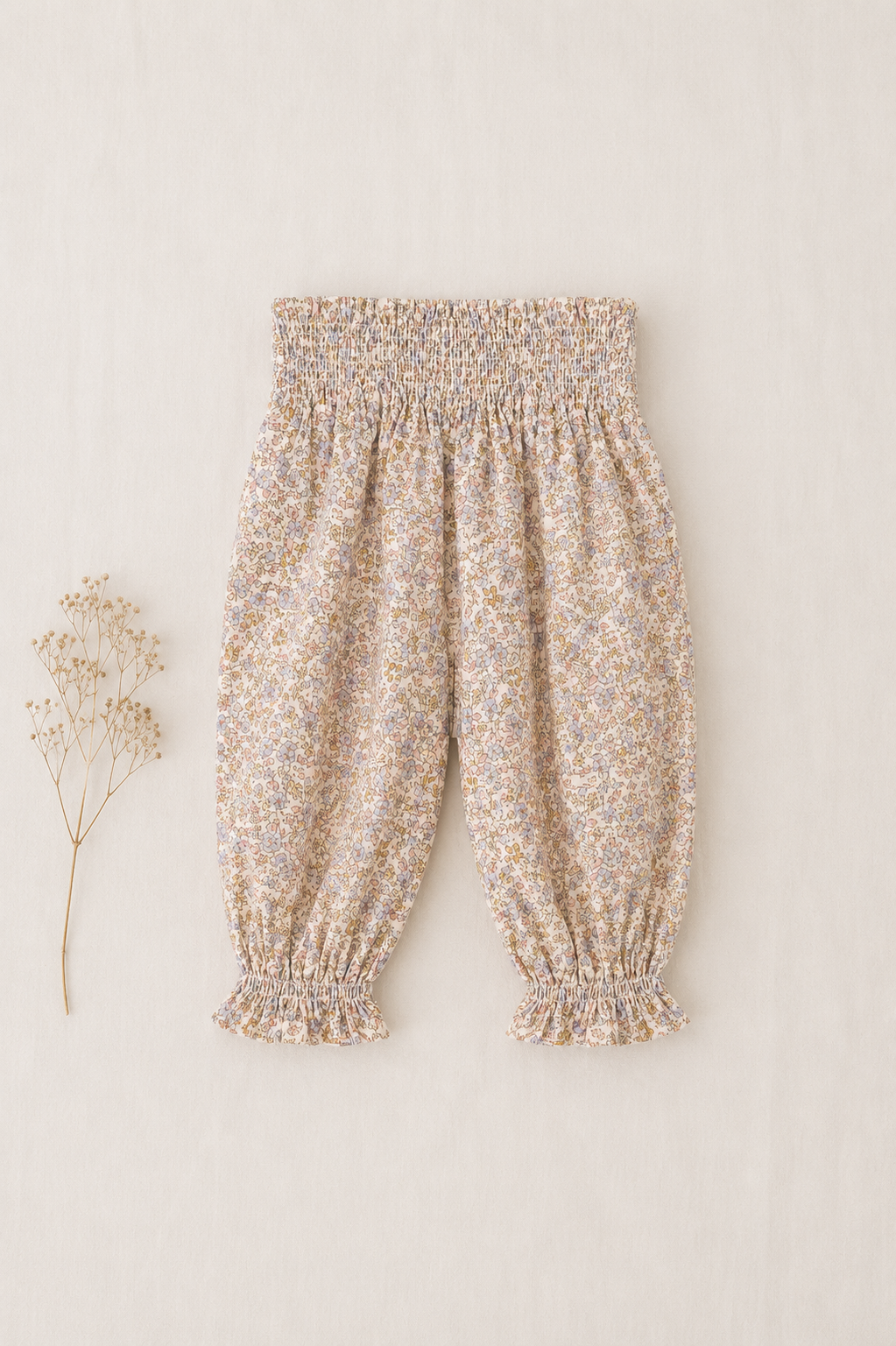 Trousers - Corduroy Floral Trousers