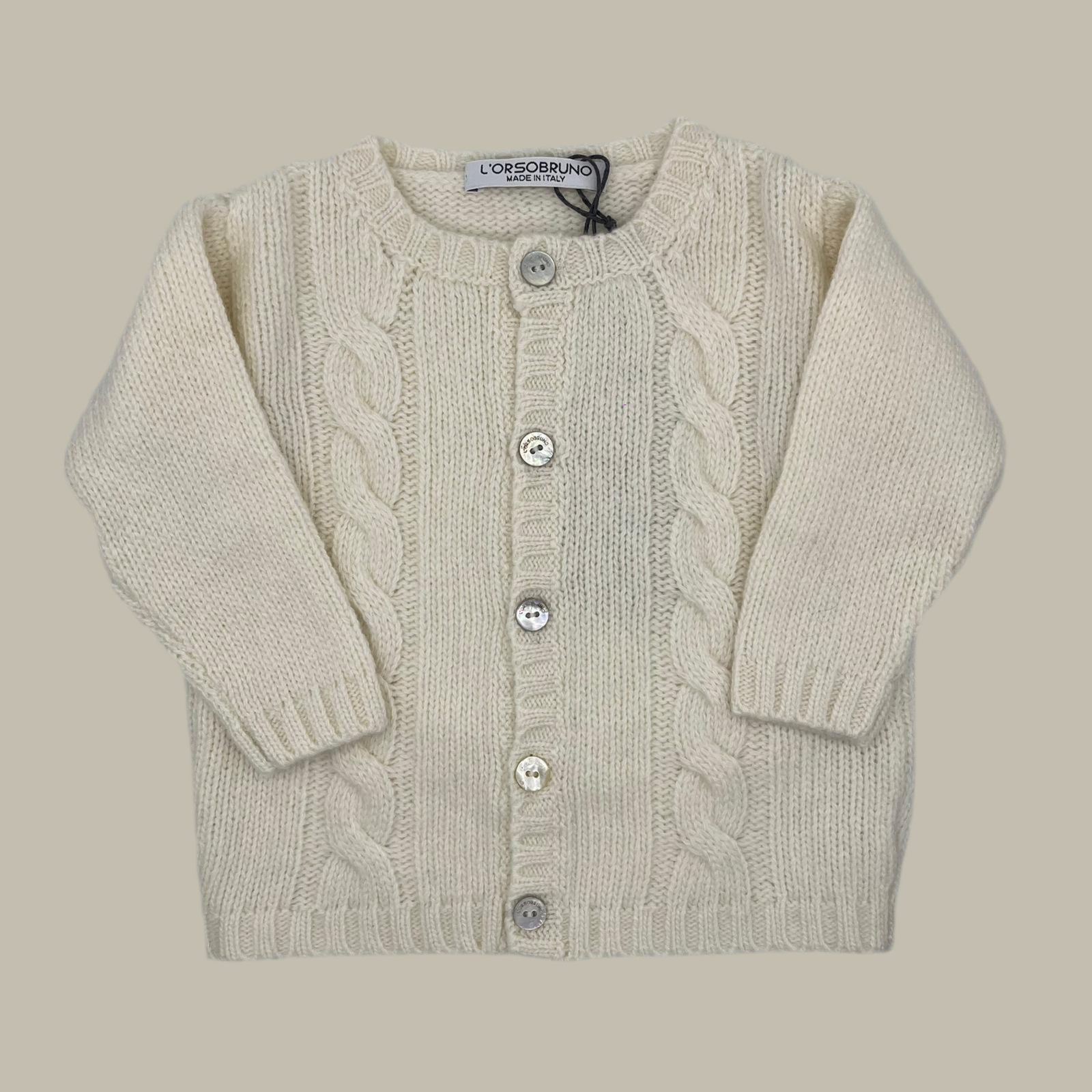 Cardigan - Zopfmuster Ecru