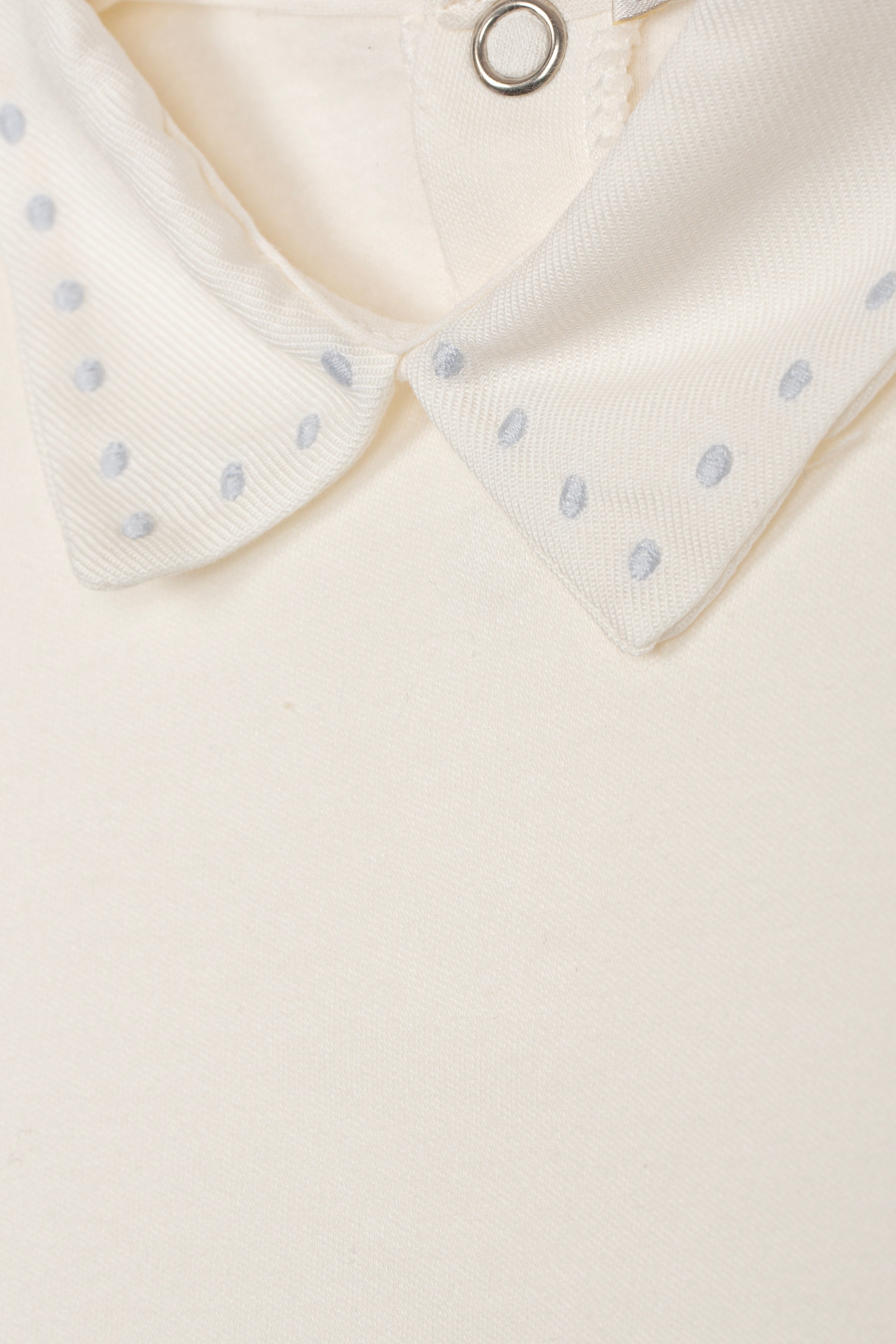 Bodysuit - Pointed Blue Polka Dots