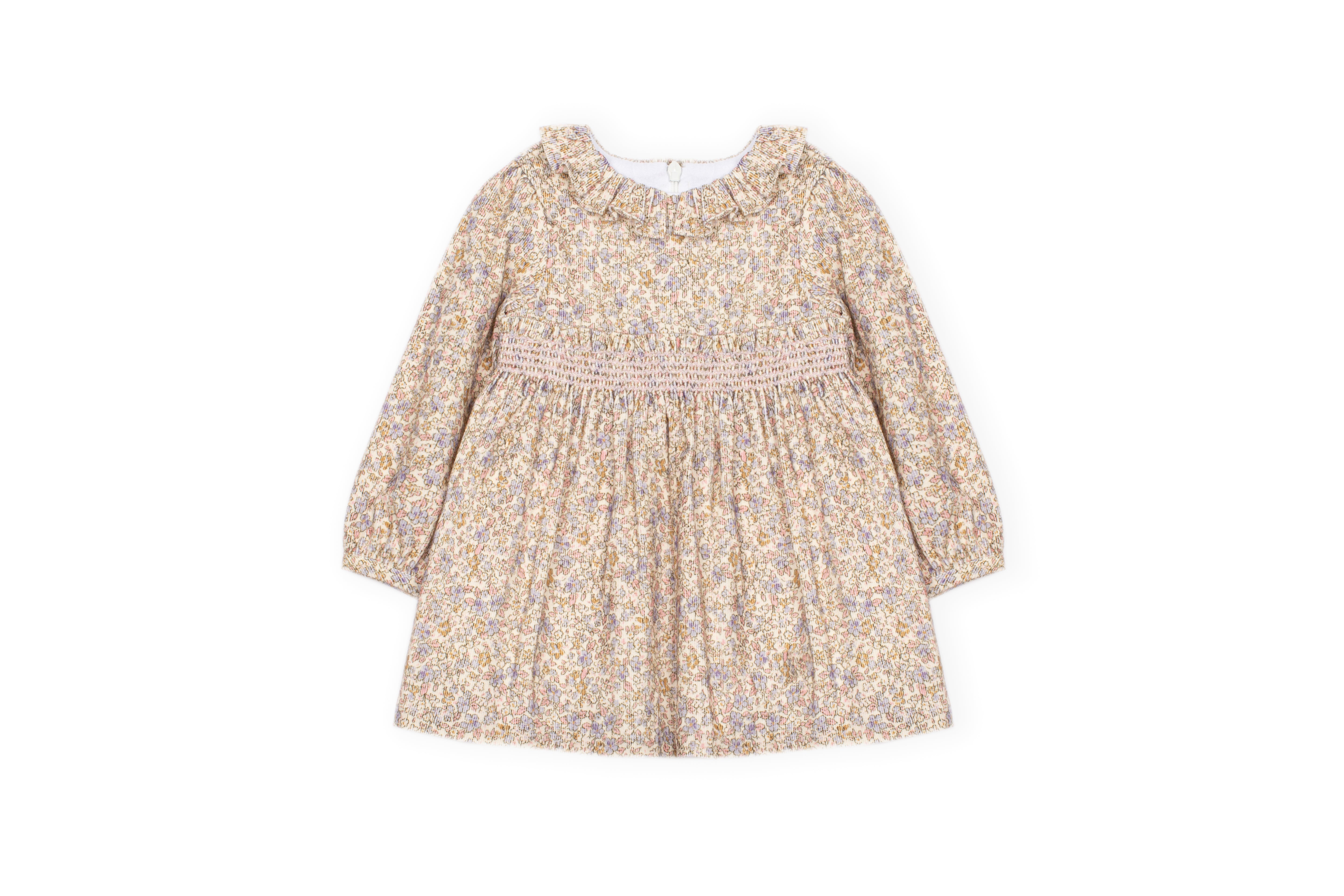 Dress - Pastel Floral Corduroy