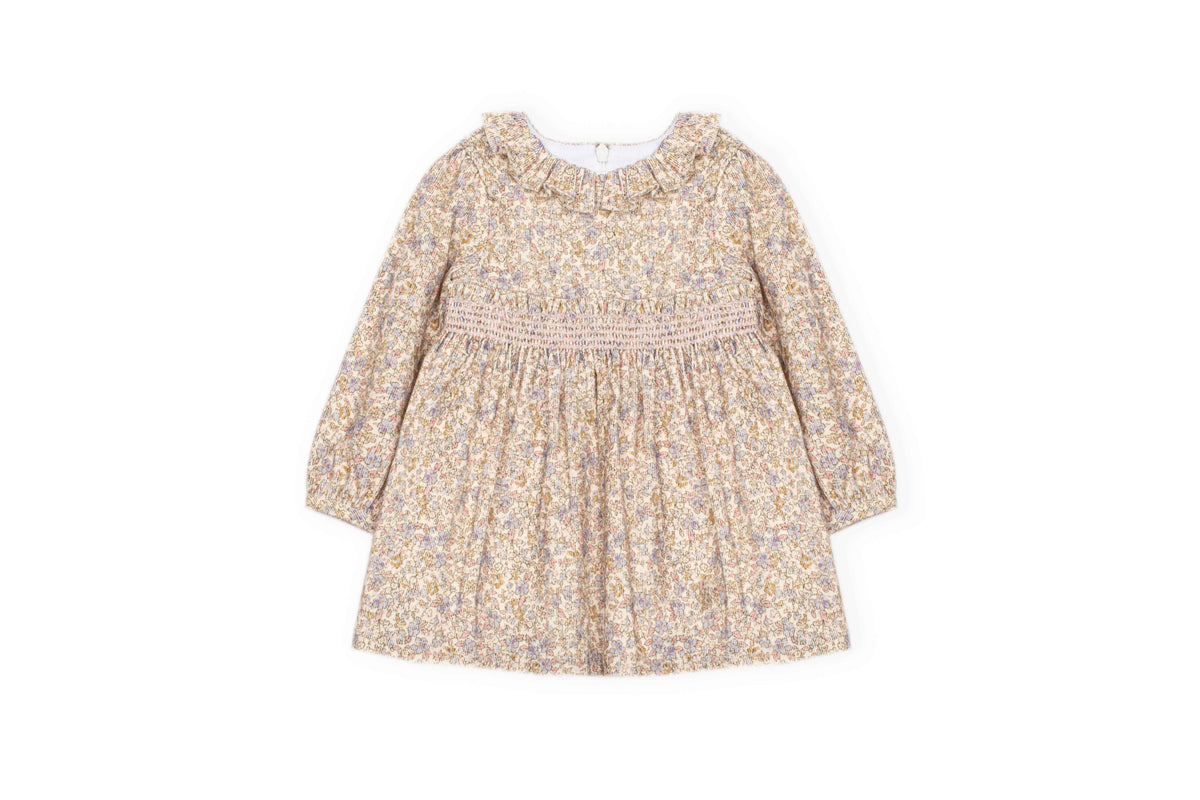 Dress - Pastel Floral Corduroy