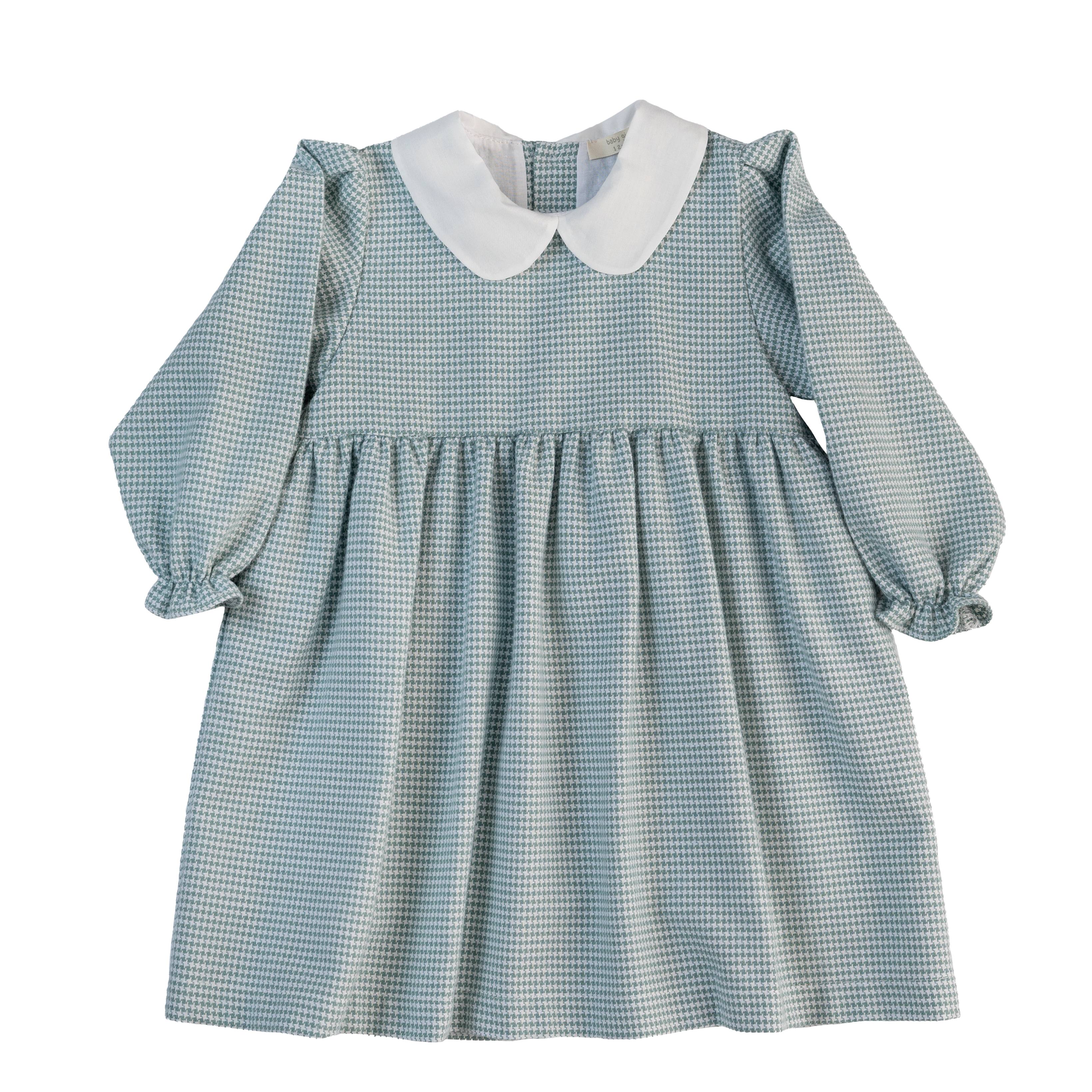 Dress - Pale Green Puppy Tooth Dress