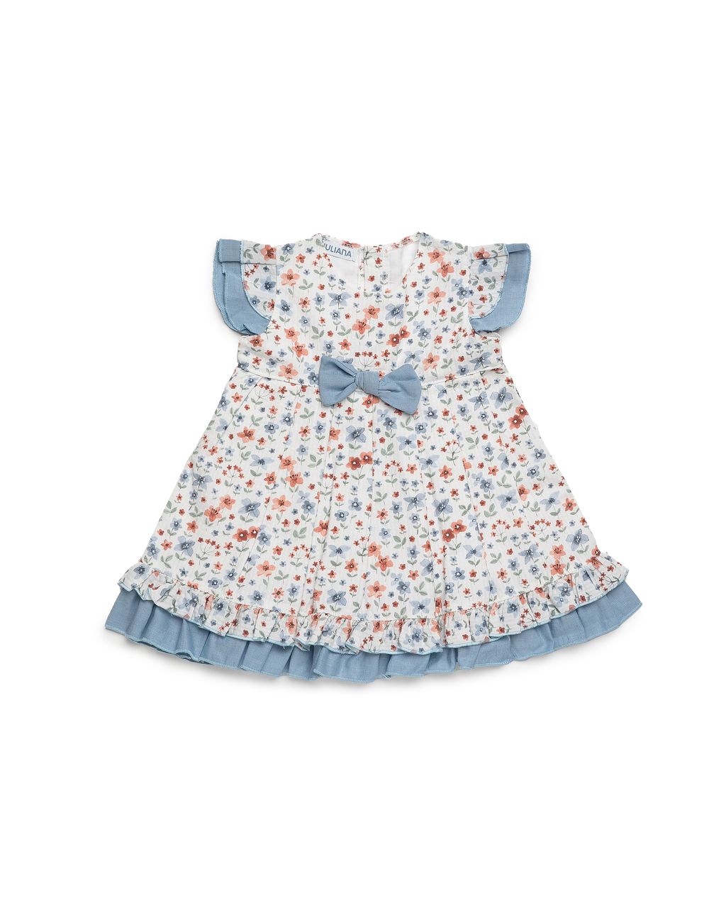 Kleid – Doppelrüschenrock mit Blumenmuster