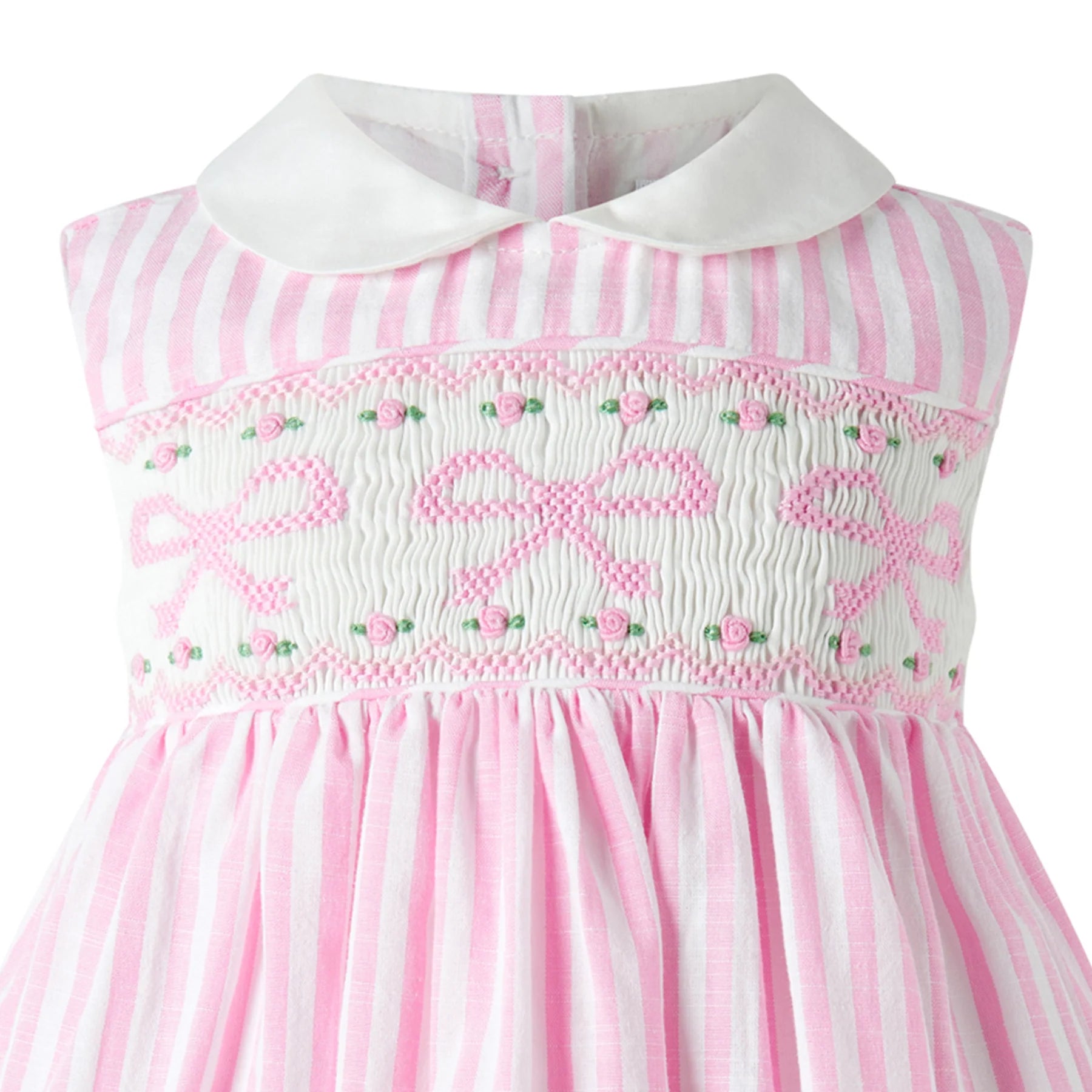Gesmoktes Kleid – gesmokte Schleife und Höschen