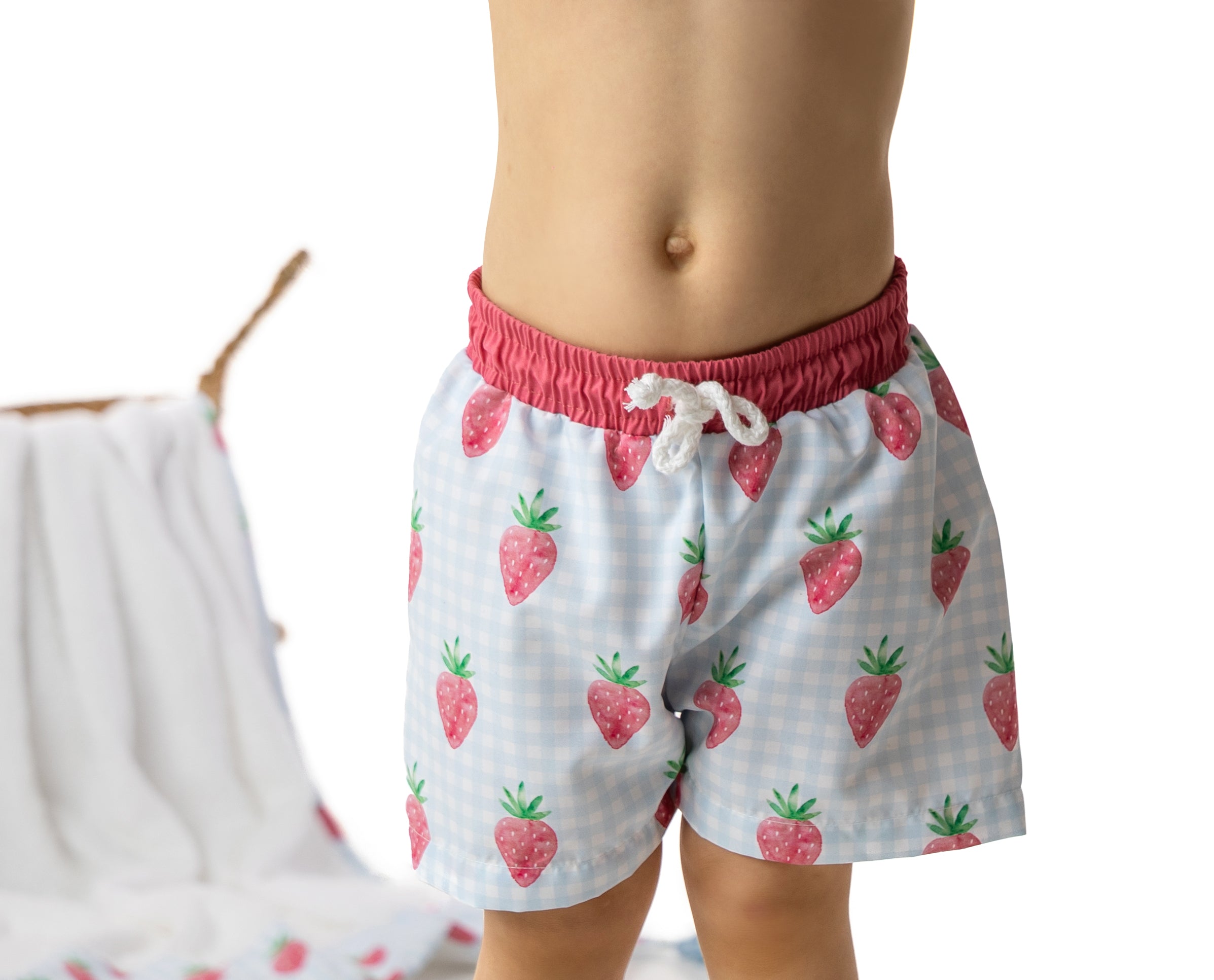Badehose - Erdbeeren