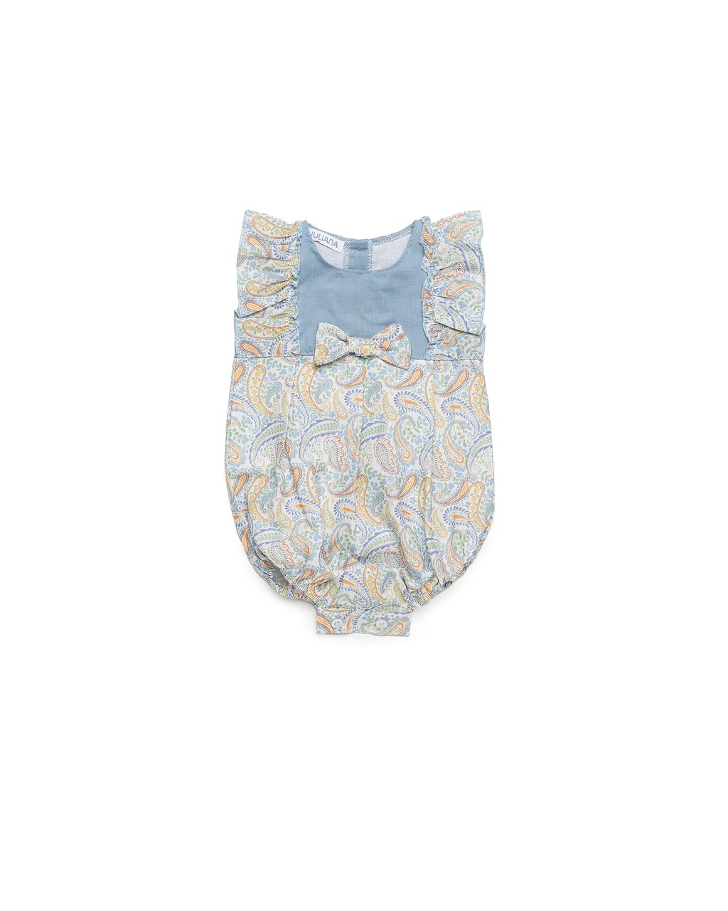 Strampler - Blaues Paisley
