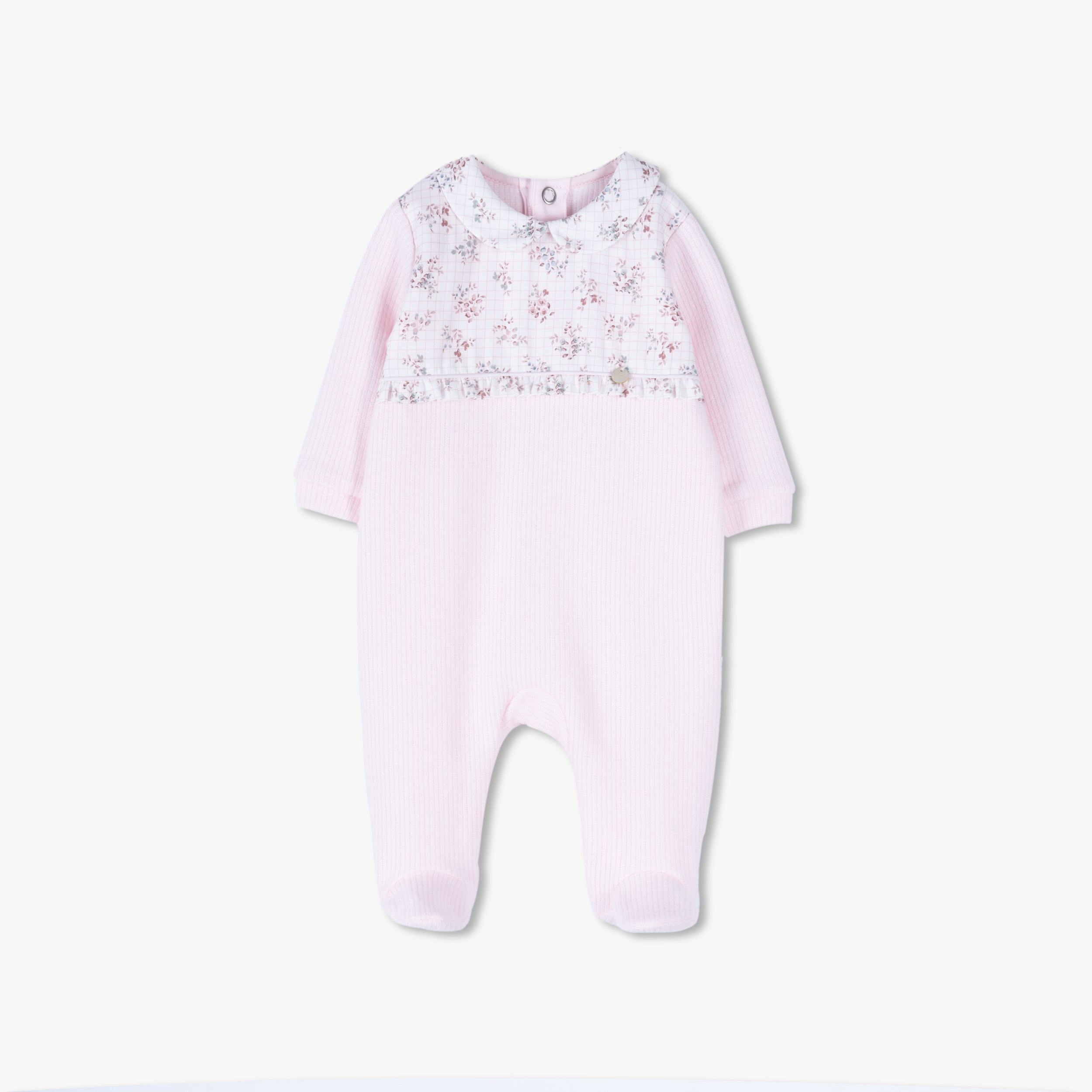 Babygrow - Ribbed Floral Set