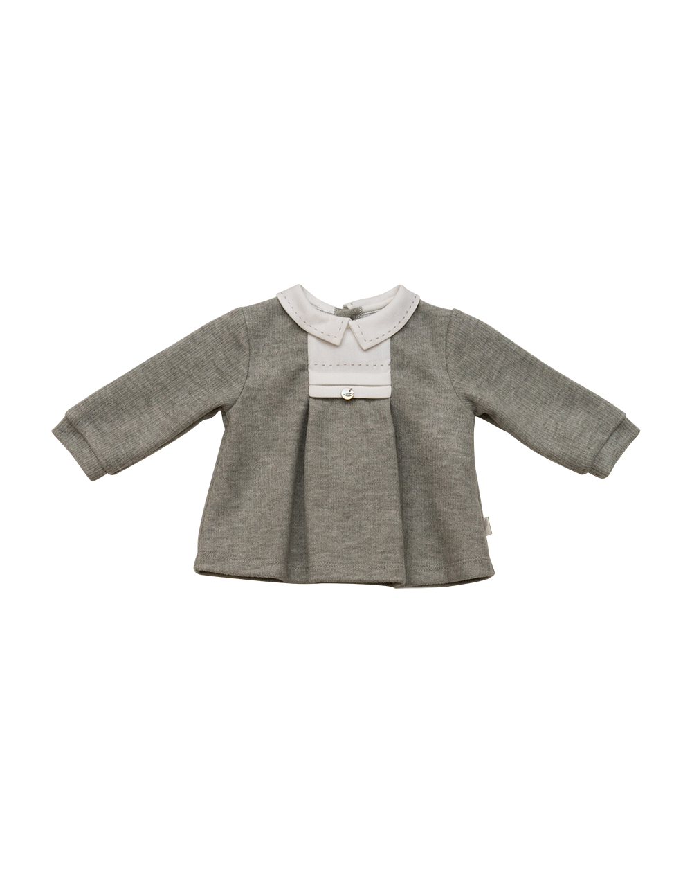 Two Piece Set - Grey with Peter Pan Collar