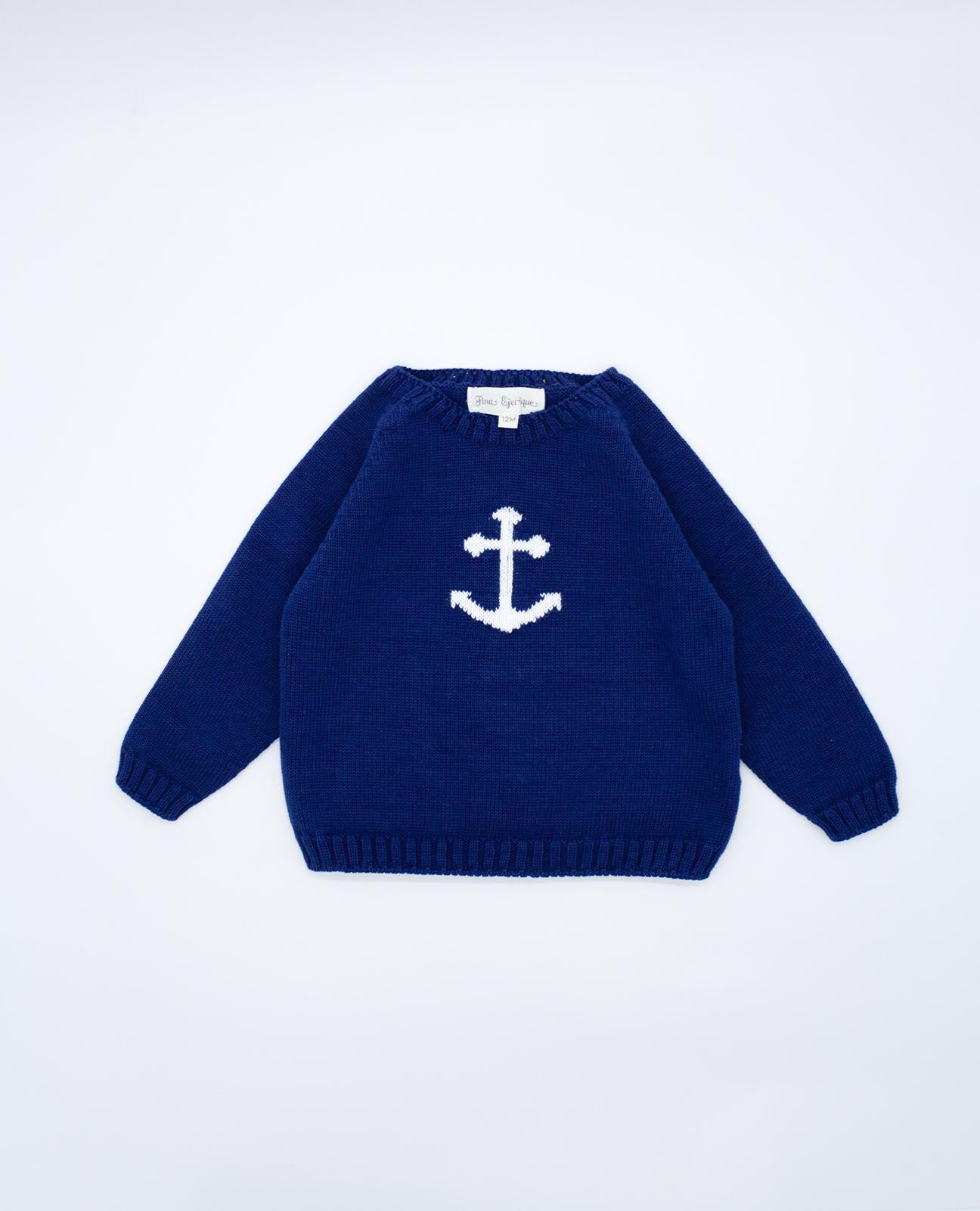 Sweater - Navy Anchor