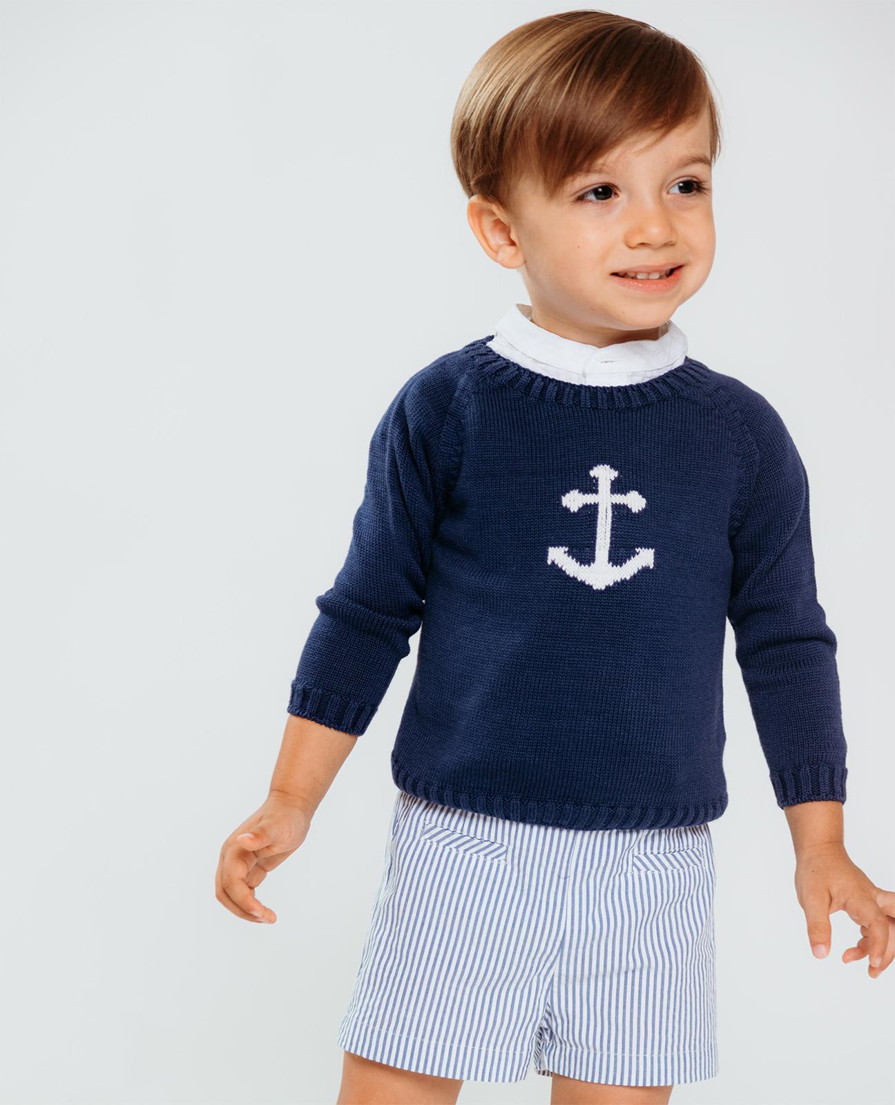 Sweater - Navy Anchor