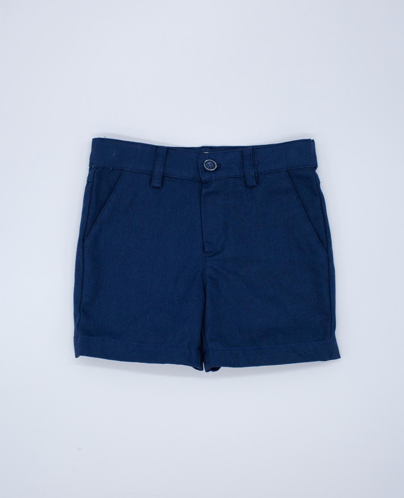 Shorts – Bermuda aus marineblauem Segeltuch