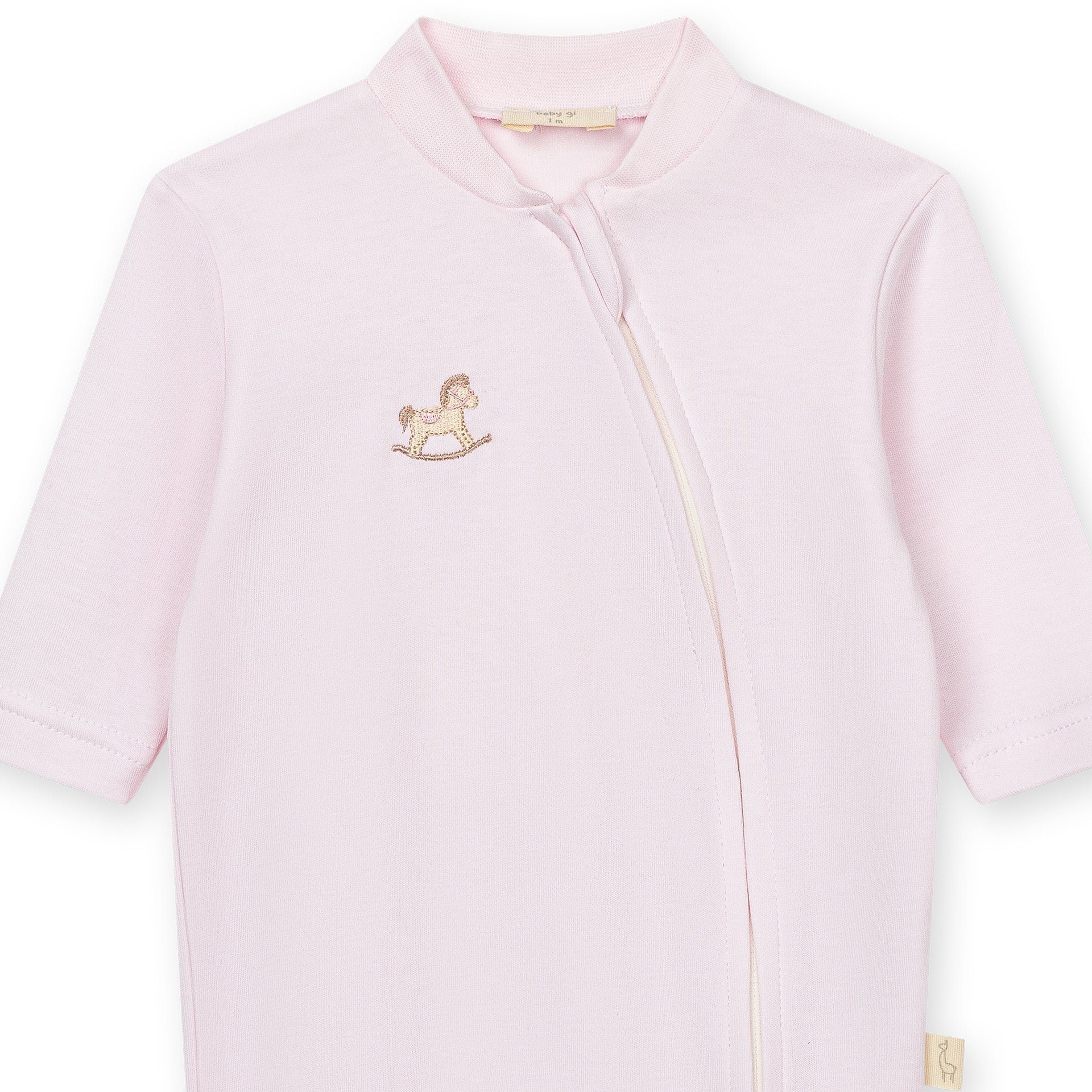 Babygrow Pink Rocking Horse Zippy