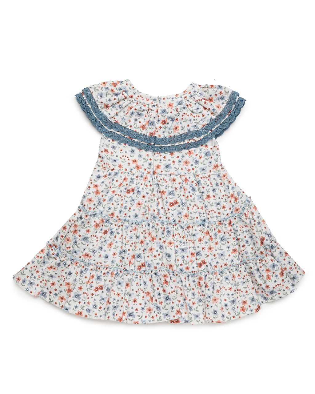 Kleid – Rocklagen mit Rüschen & Rüschenkragen