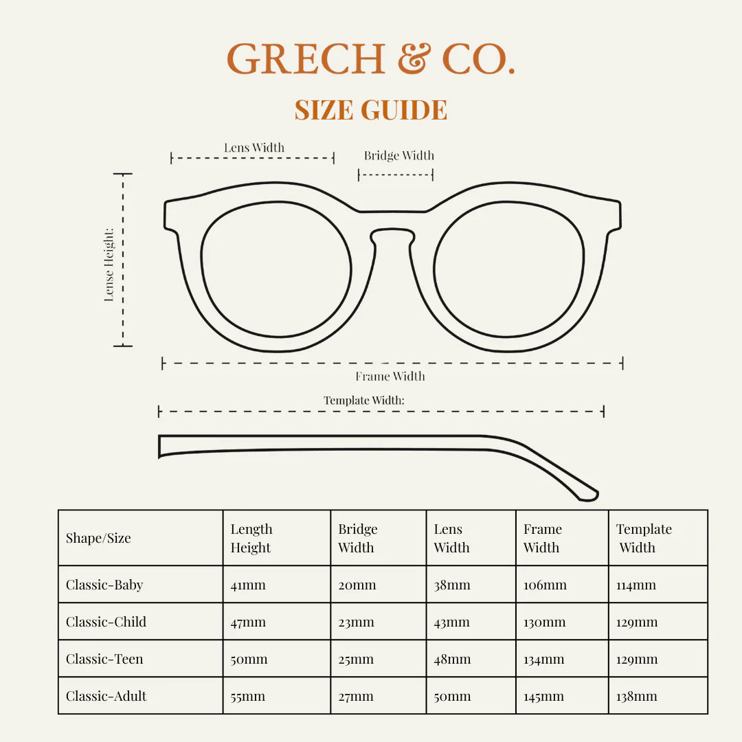 Classic | Sustainable Sunglasses - 0-2Y Atlas