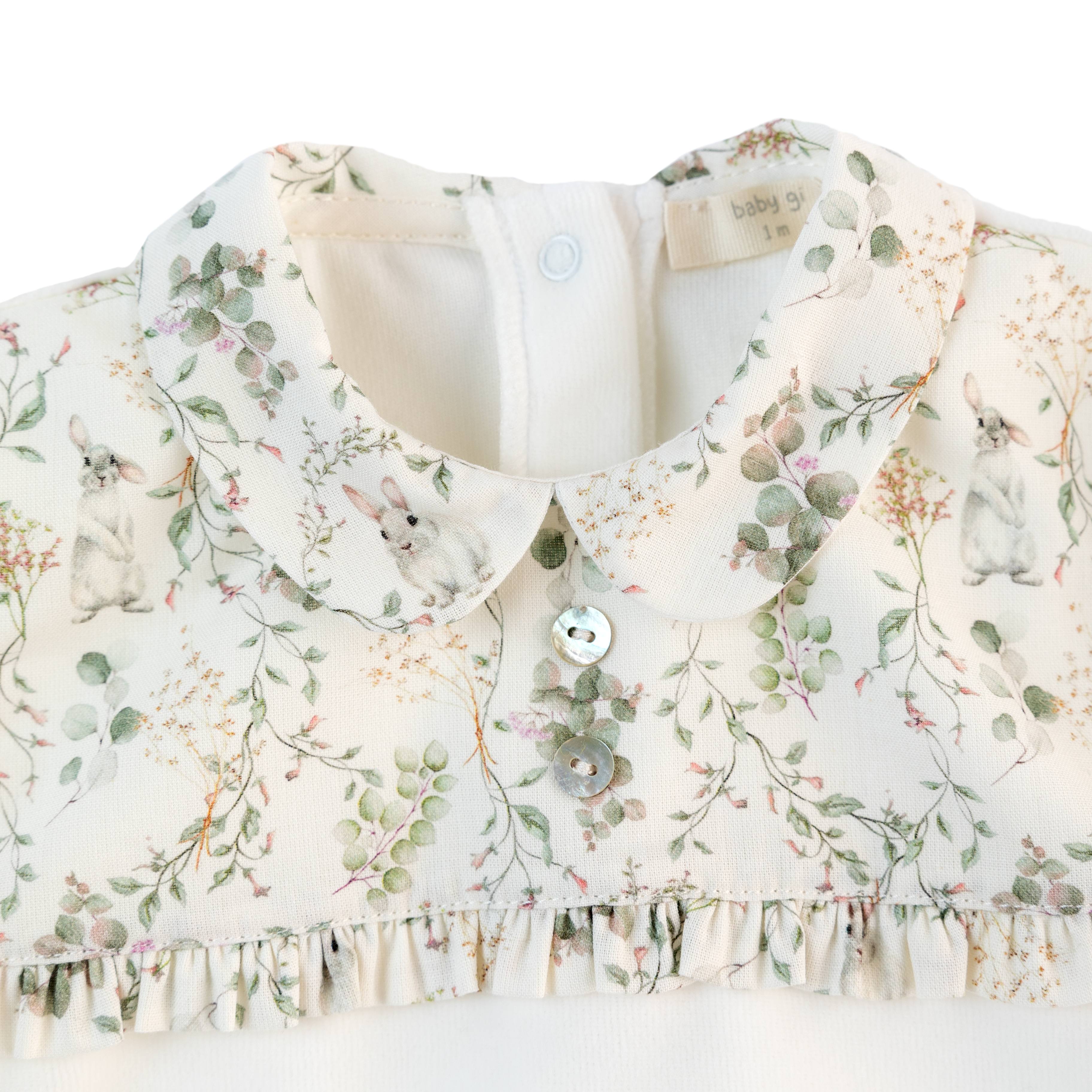 Two Piece Set - Rabbits in Ivory