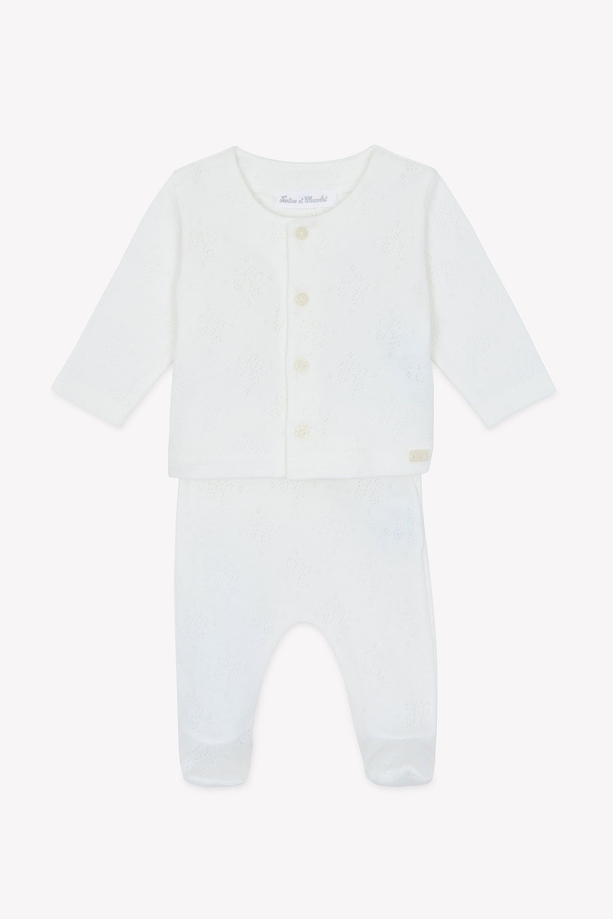 Two-Piece Set - Ecru Cotton Bio - Over The Moon