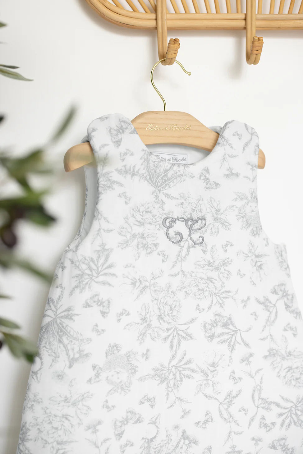 Schlafsack – Graue Toile de Jouy