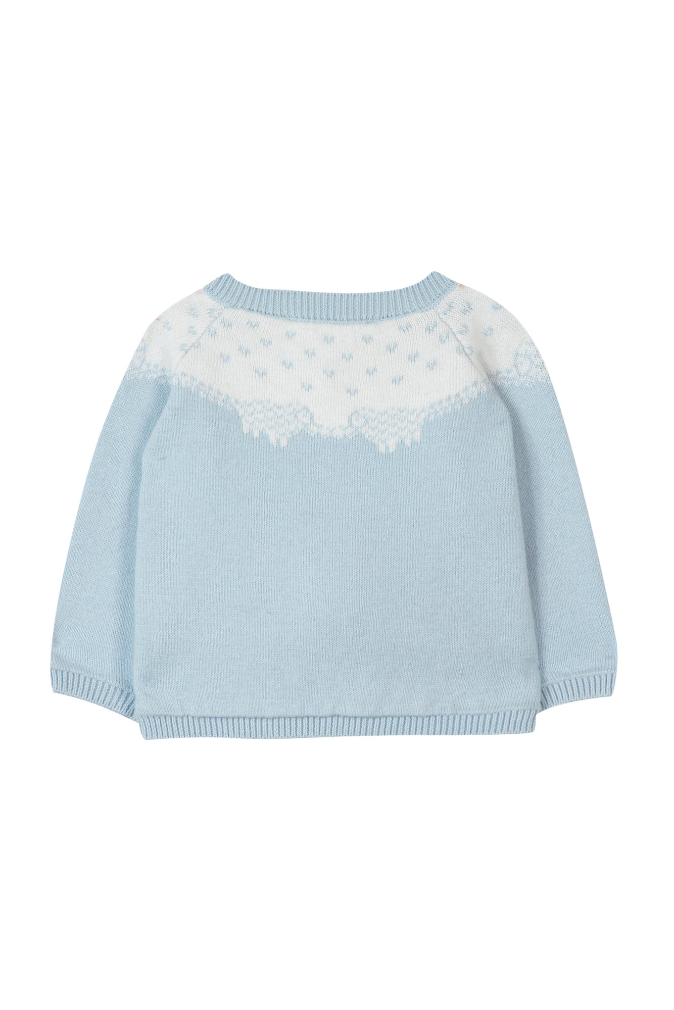 Cardigan - Blue Illustration sheep Grey Blue / 6M