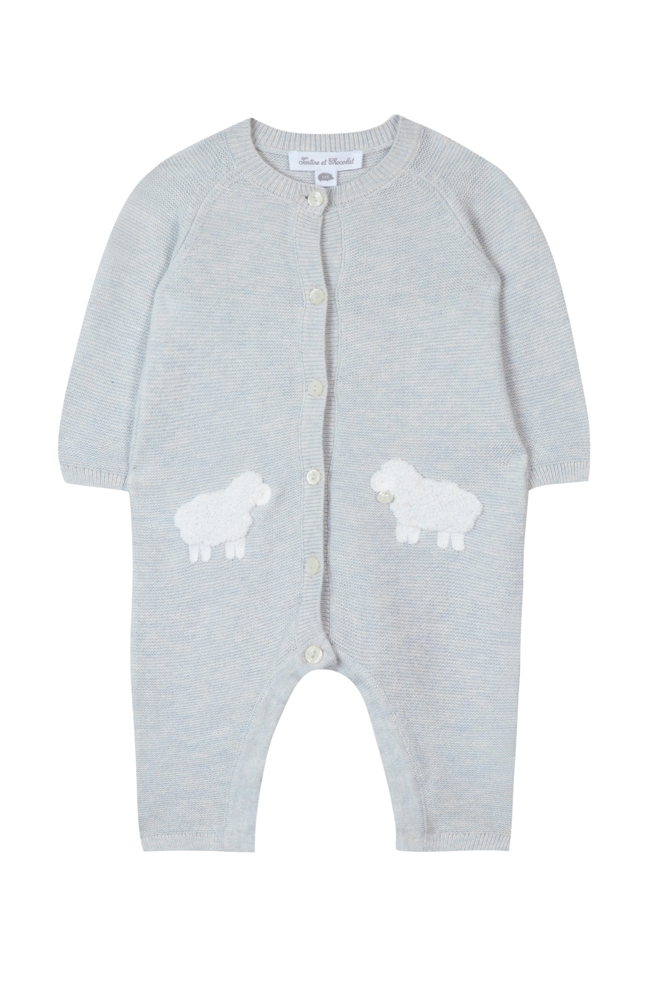 Suit long - Blue Illustration sheep Grey Blue / 3M