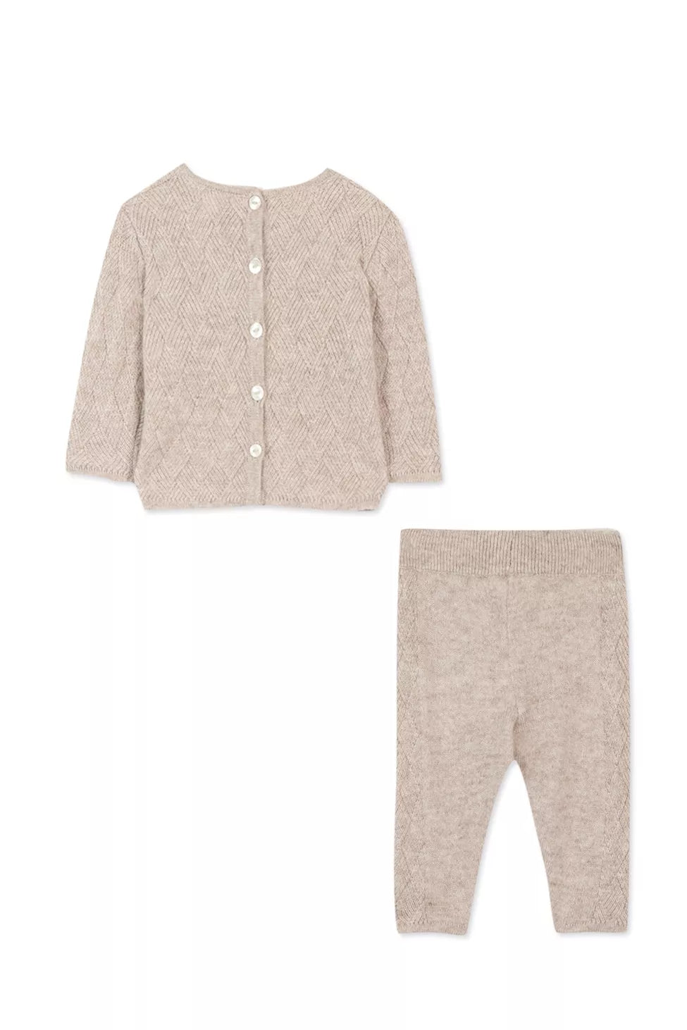 Kaschmir-Set – Beige Strick