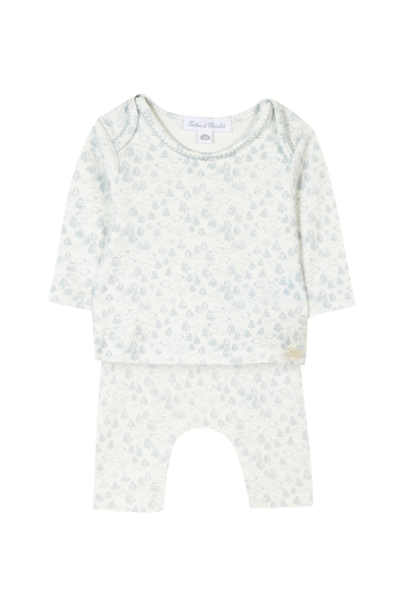Pyjamas - Two pieces Print nature Grey Blue / 3M
