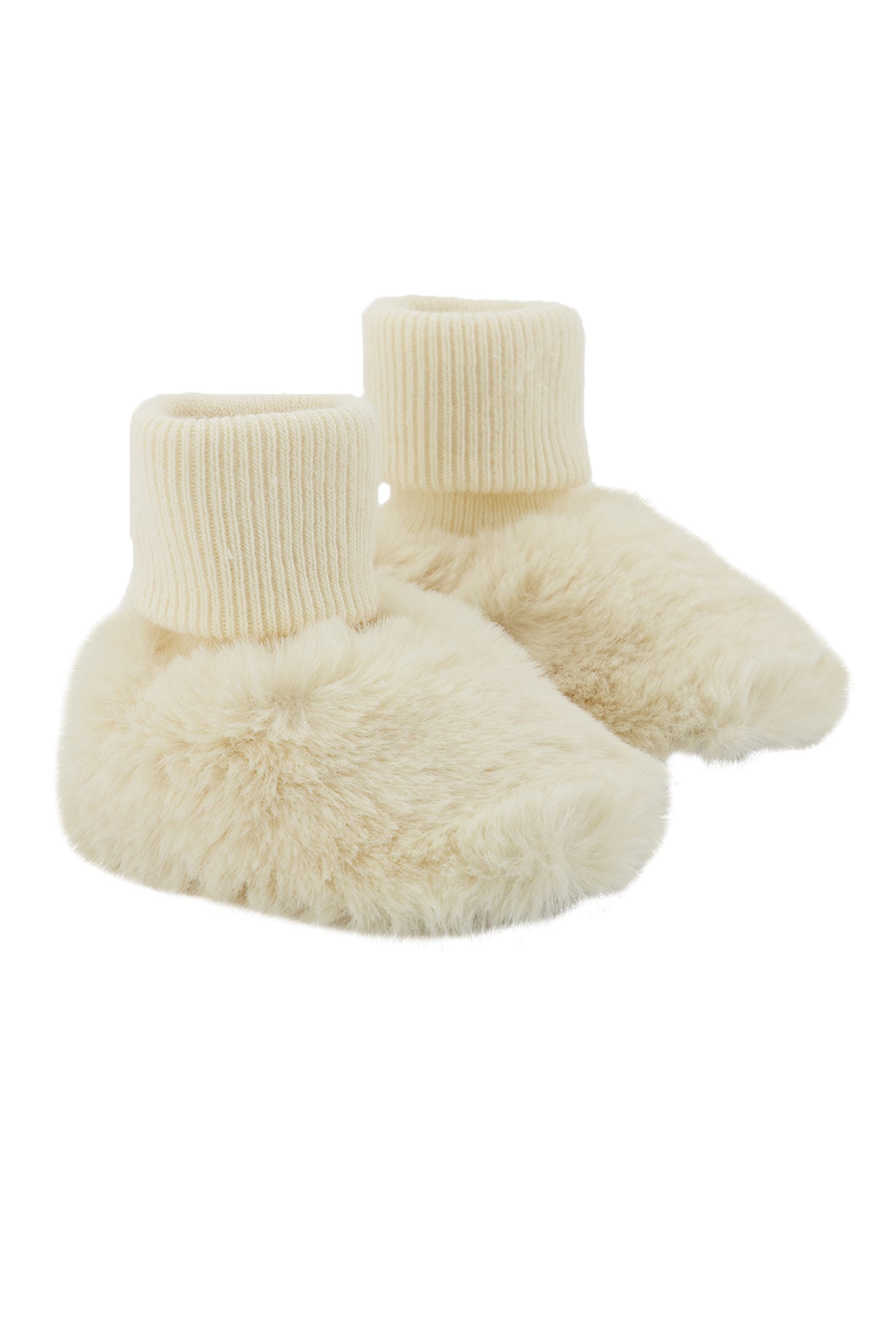 Slippers - Beige fur Ivory / 15/16