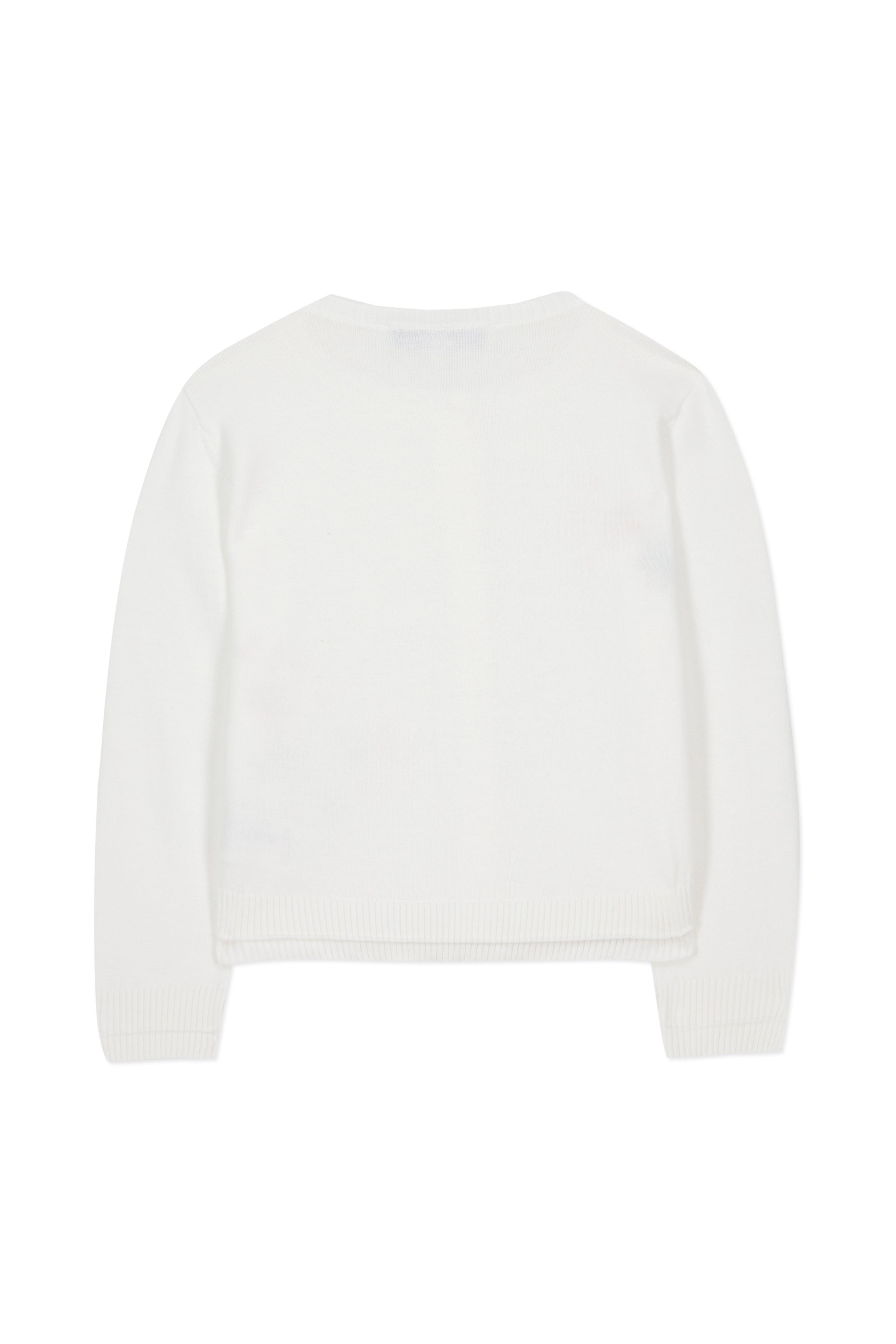 Cardigan - Ecru Flower embroidery Nacre / 2Y