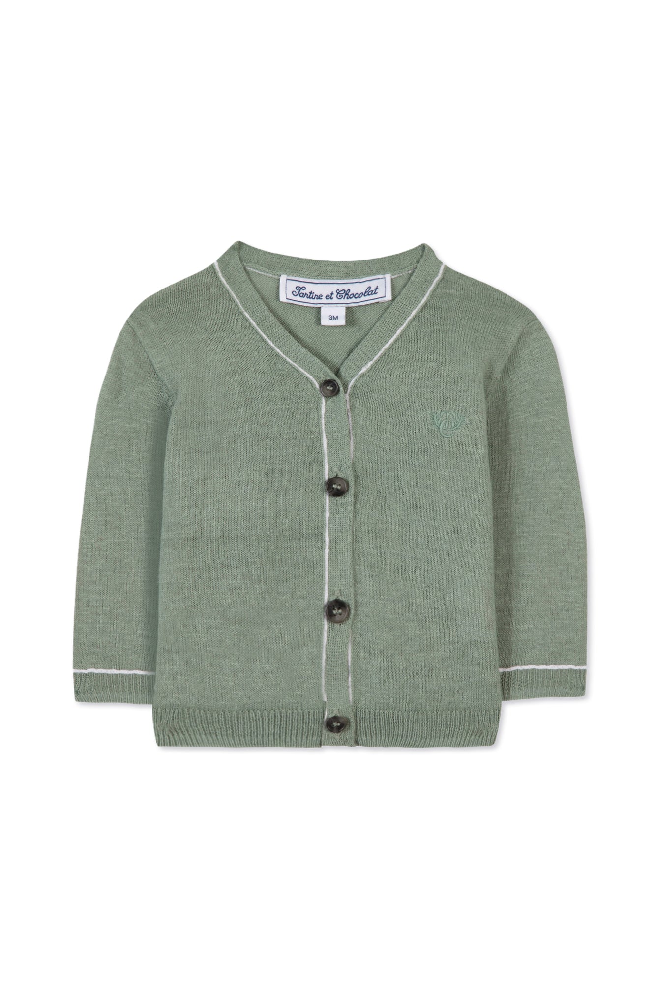 Cardigan - Green Linen Green Linen / 3M