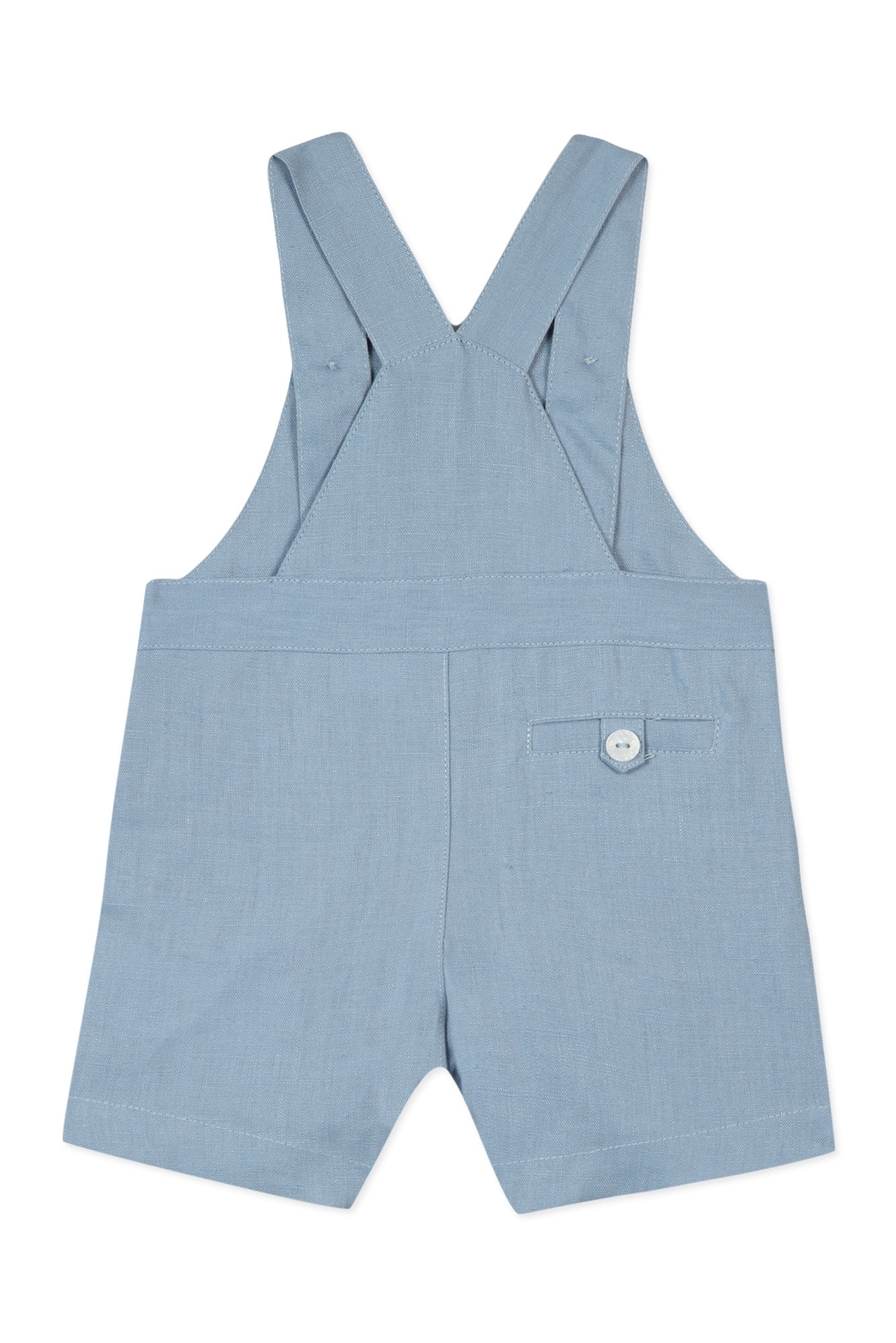 dungaree short - Blue Linen Blue Linen / 3M