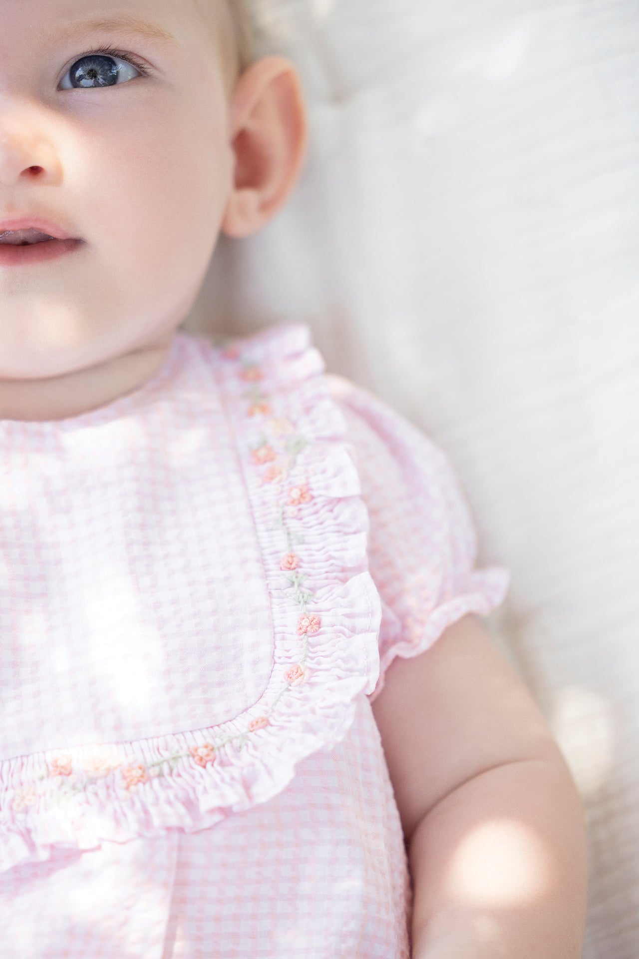 Suit short - Pale pink embroidery Pale Pink / 3M
