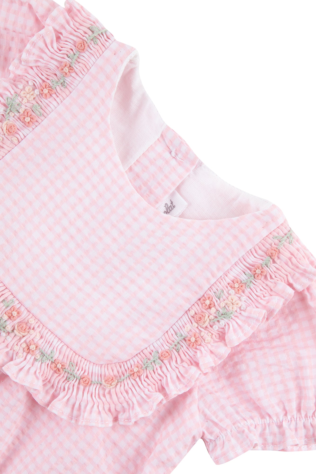 Suit short - Pale pink embroidery Pale Pink / 3M