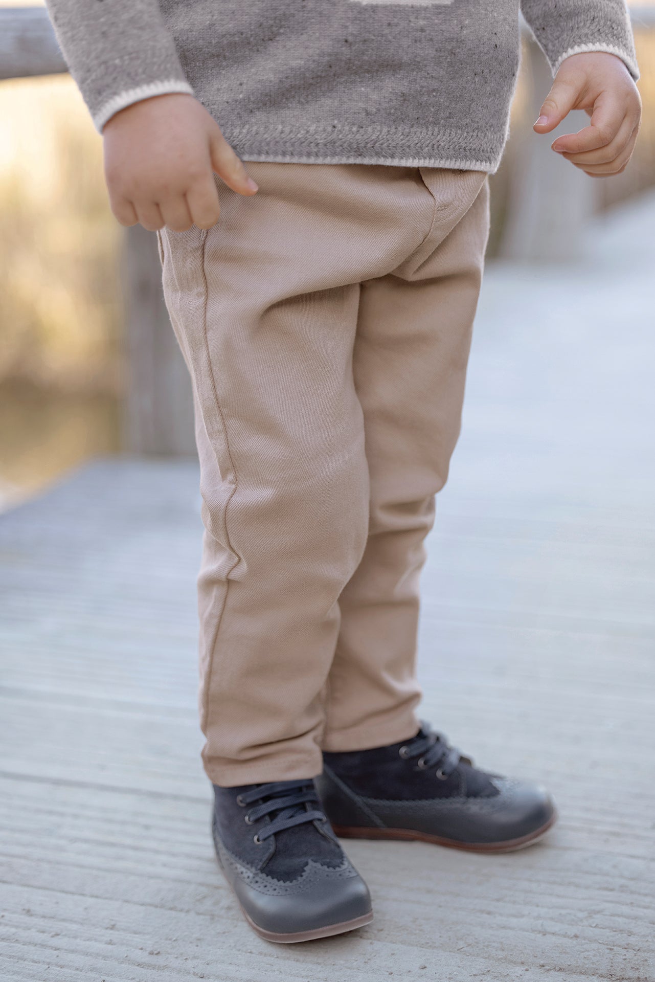 Trousers - Beige Twill Sand / 6M