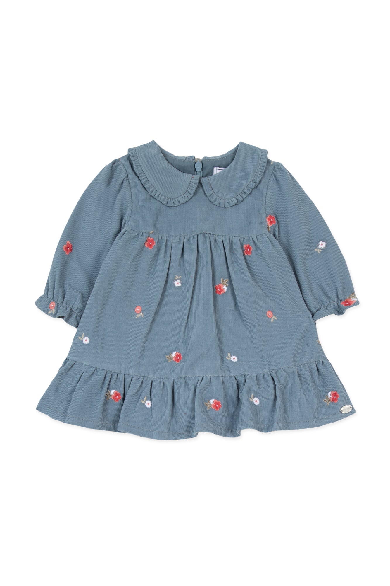 Dress - Blue Velvet Peter Pan Collar Blue / 3M