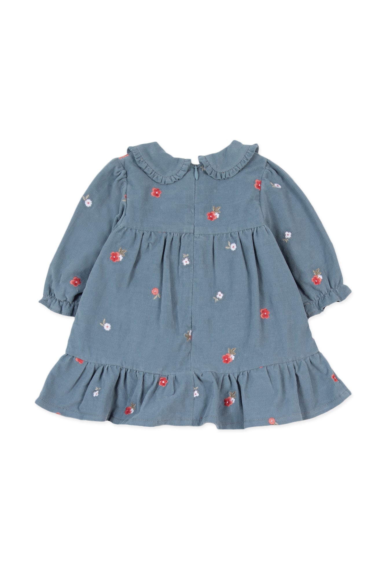 Dress - Blue Velvet Peter Pan Collar Blue / 3M