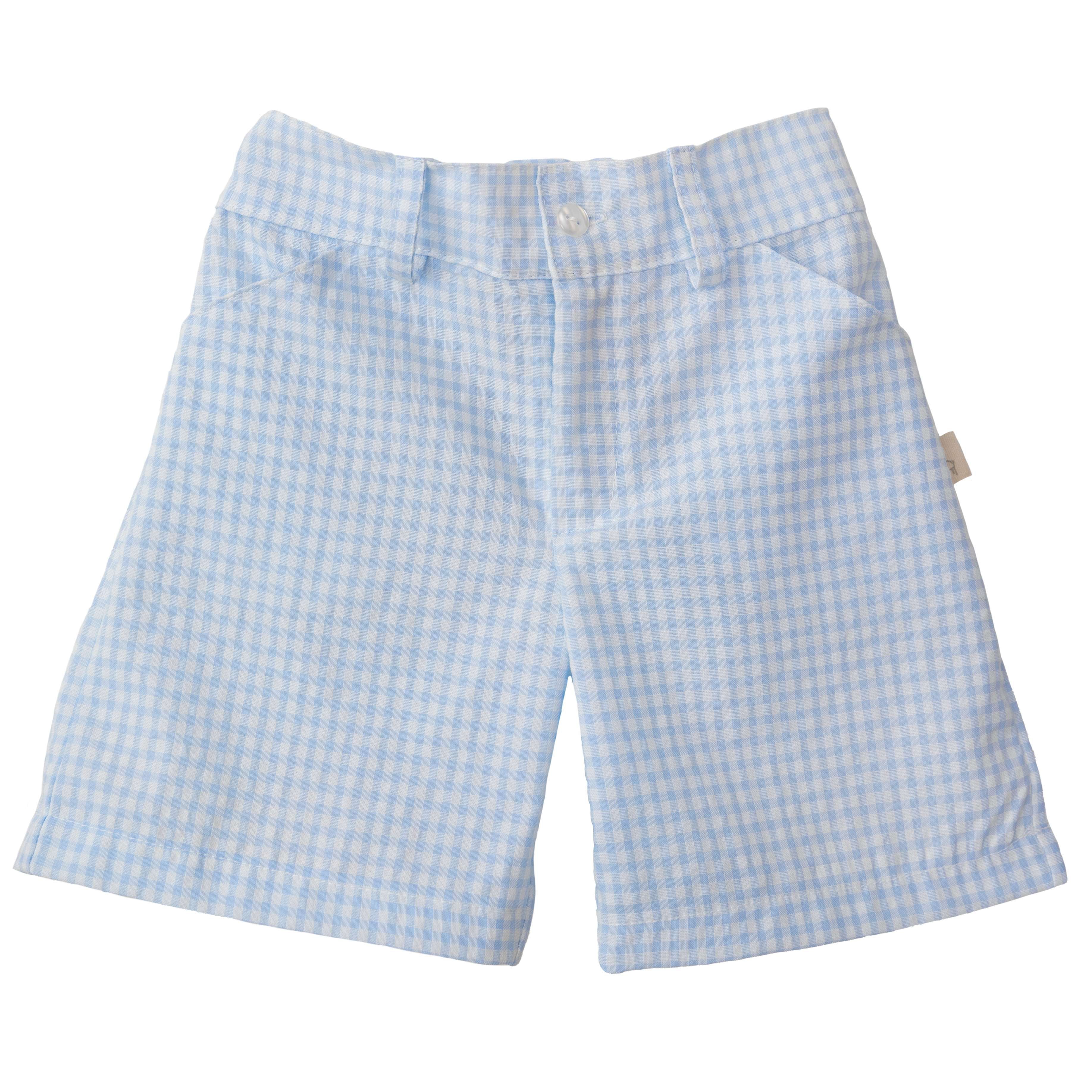 Shorts – Blau kariert
