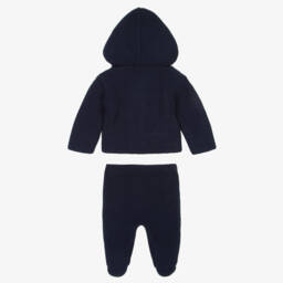 Two Piece Set - Cable Knit Navy Suit