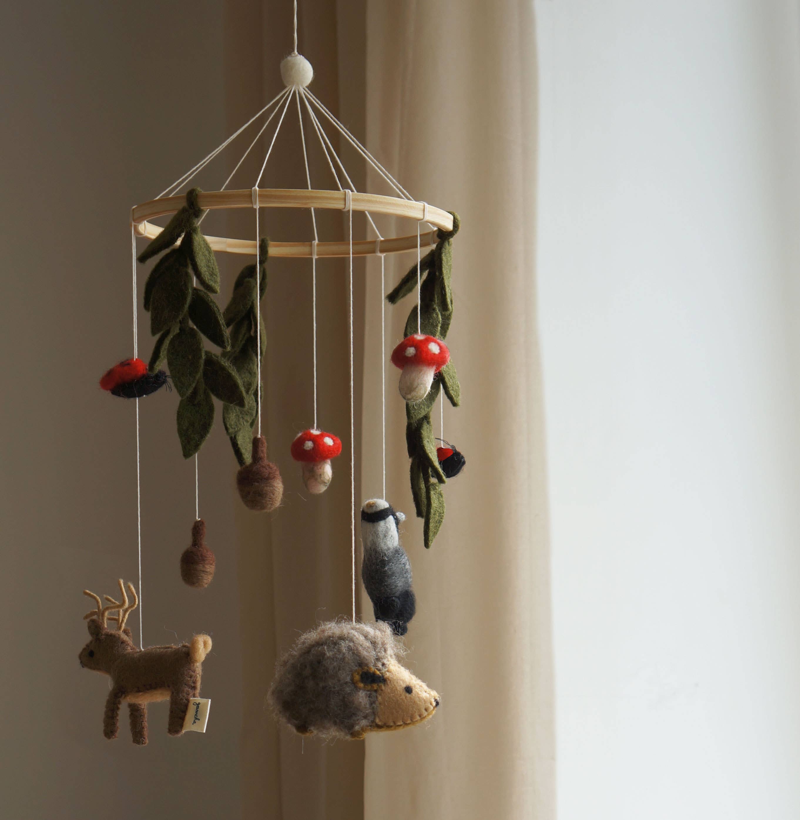 Mobile - Woodland Ladybug/Mushrooms