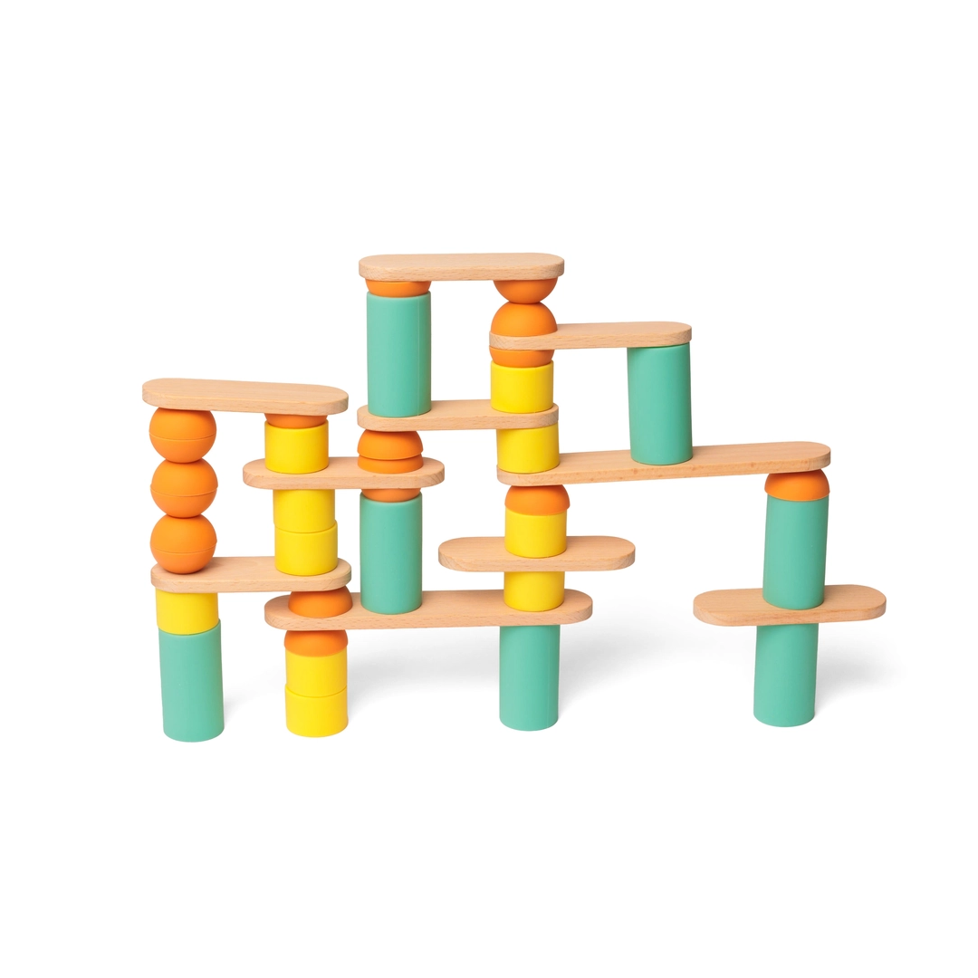 Stix 60 Teile - Pädagogisches Holzbauspielzeug
