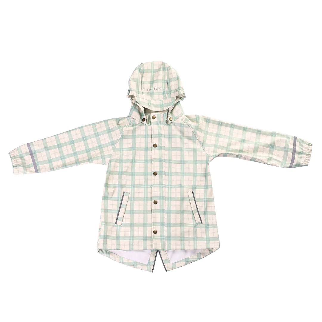 Fishtail Rain Jacket - Fern Plaid