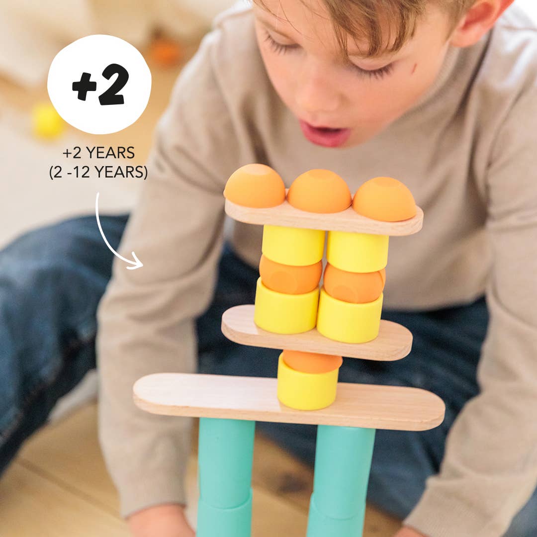 Stix 60 Teile - Pädagogisches Holzbauspielzeug