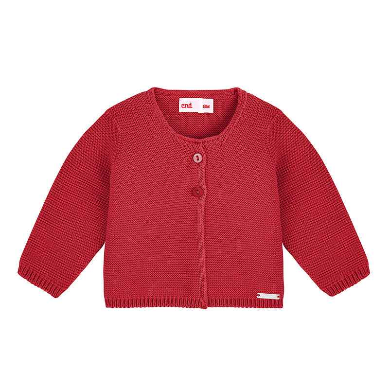 Long Garter Stitch Knitted Cardigan - Over The Moon