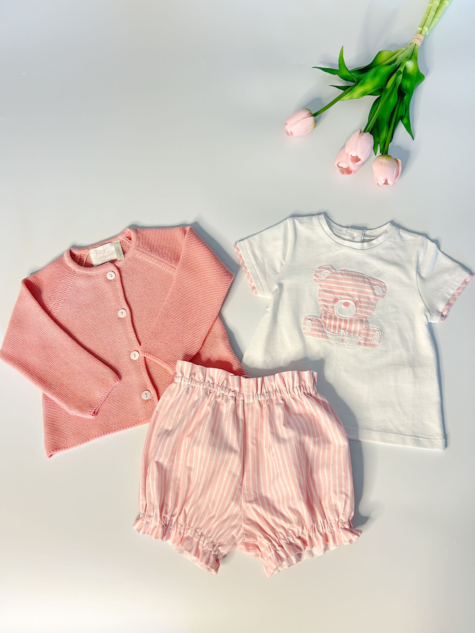 T-Shirt & Bloomer-Set – Teddybär