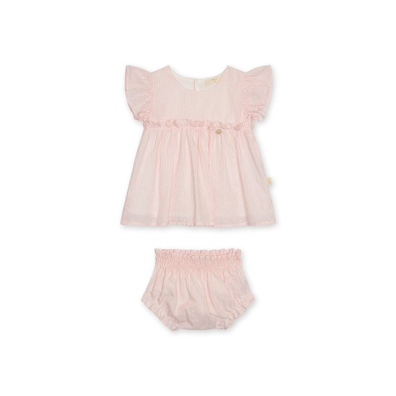 Kleid - Kinderzimmerstreifen Schweizer Punkte