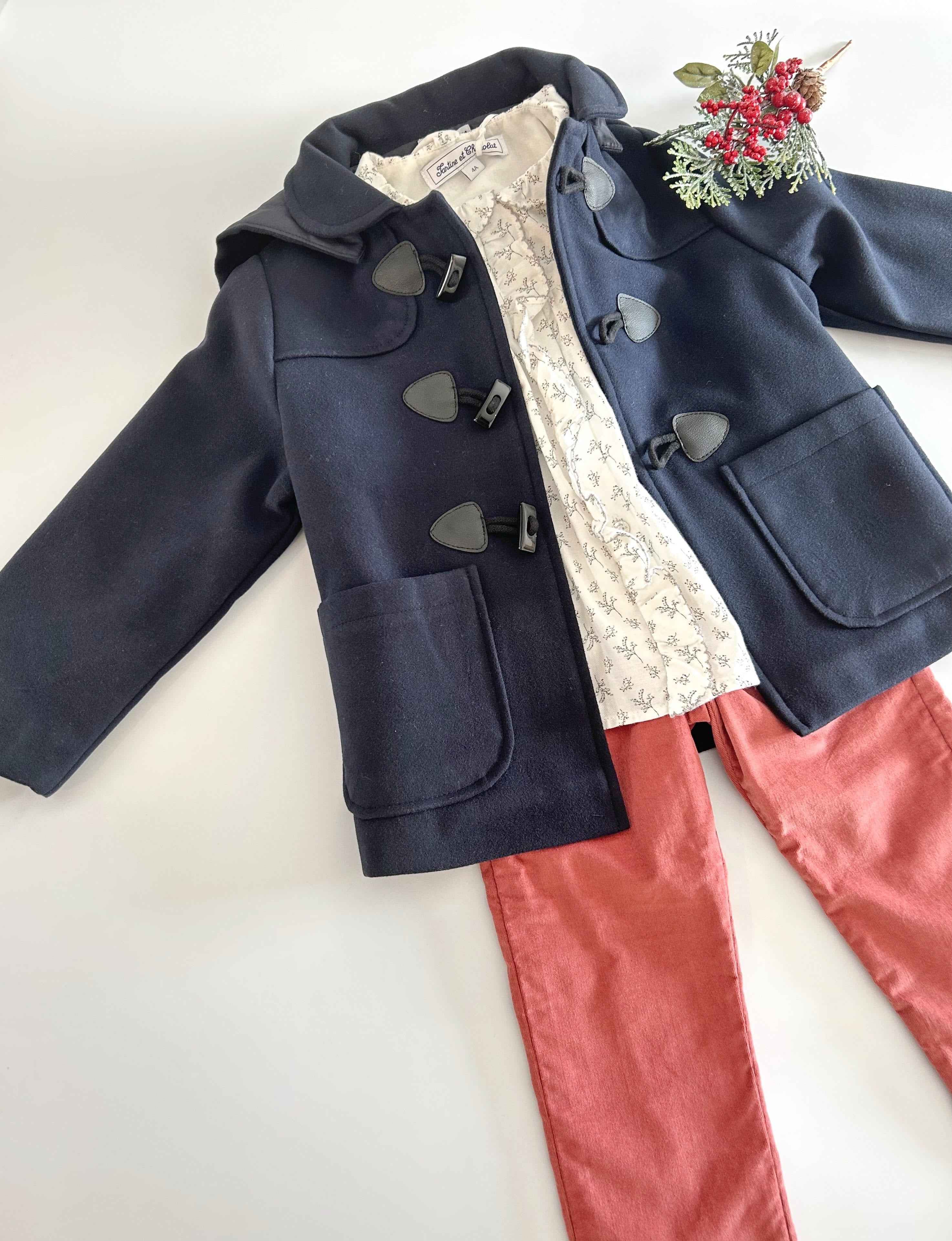 Tunic - Ecru with floral print - Over The Moon