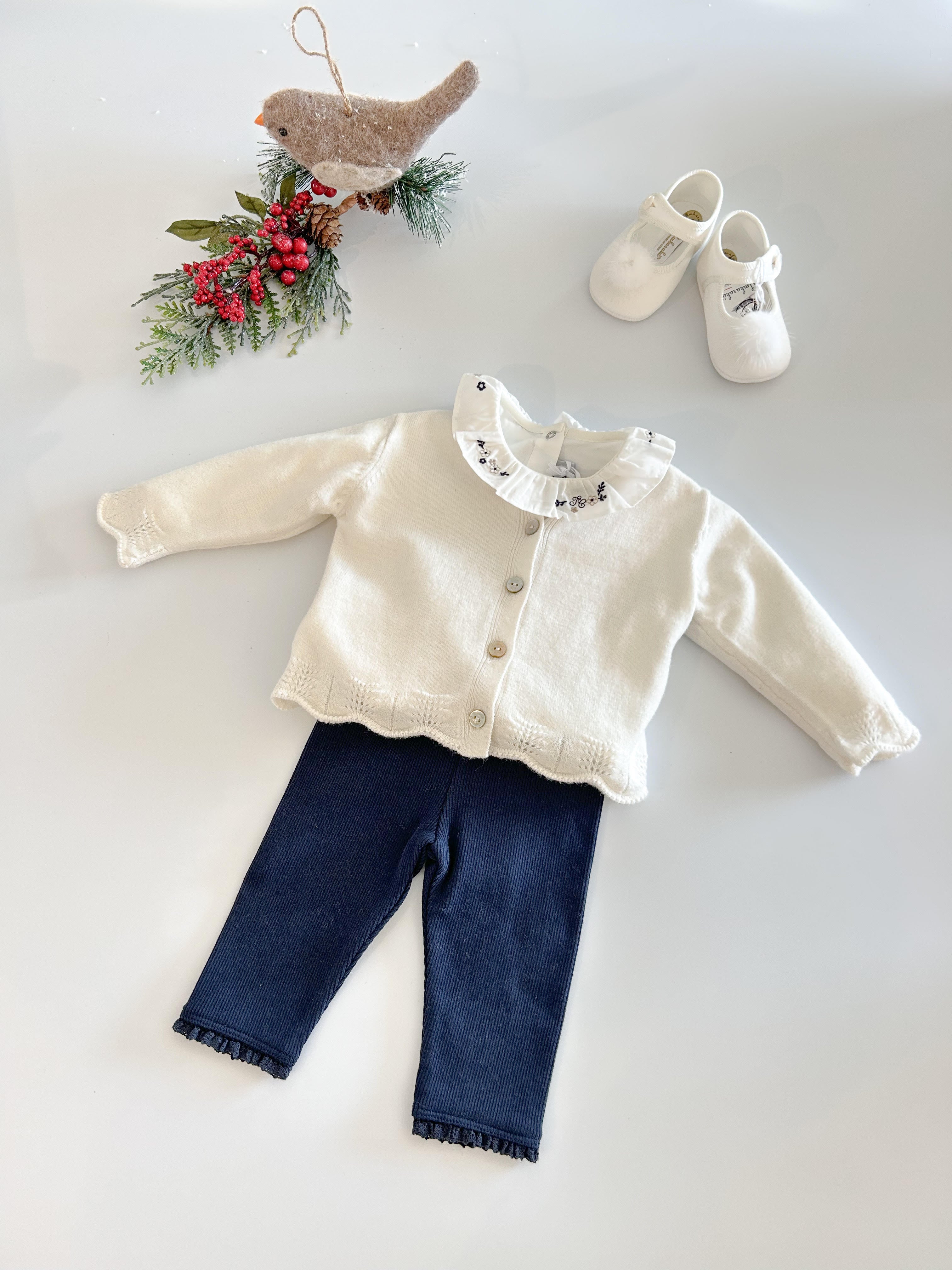 Cardigan - Soft ecru - Over The Moon
