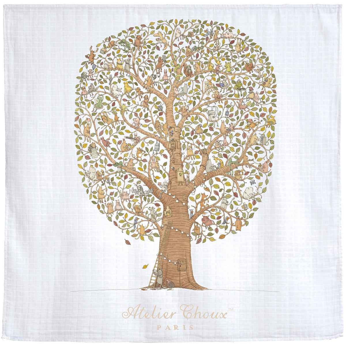Muslin (Carrés) - Friends & Family Tree - Over The Moon