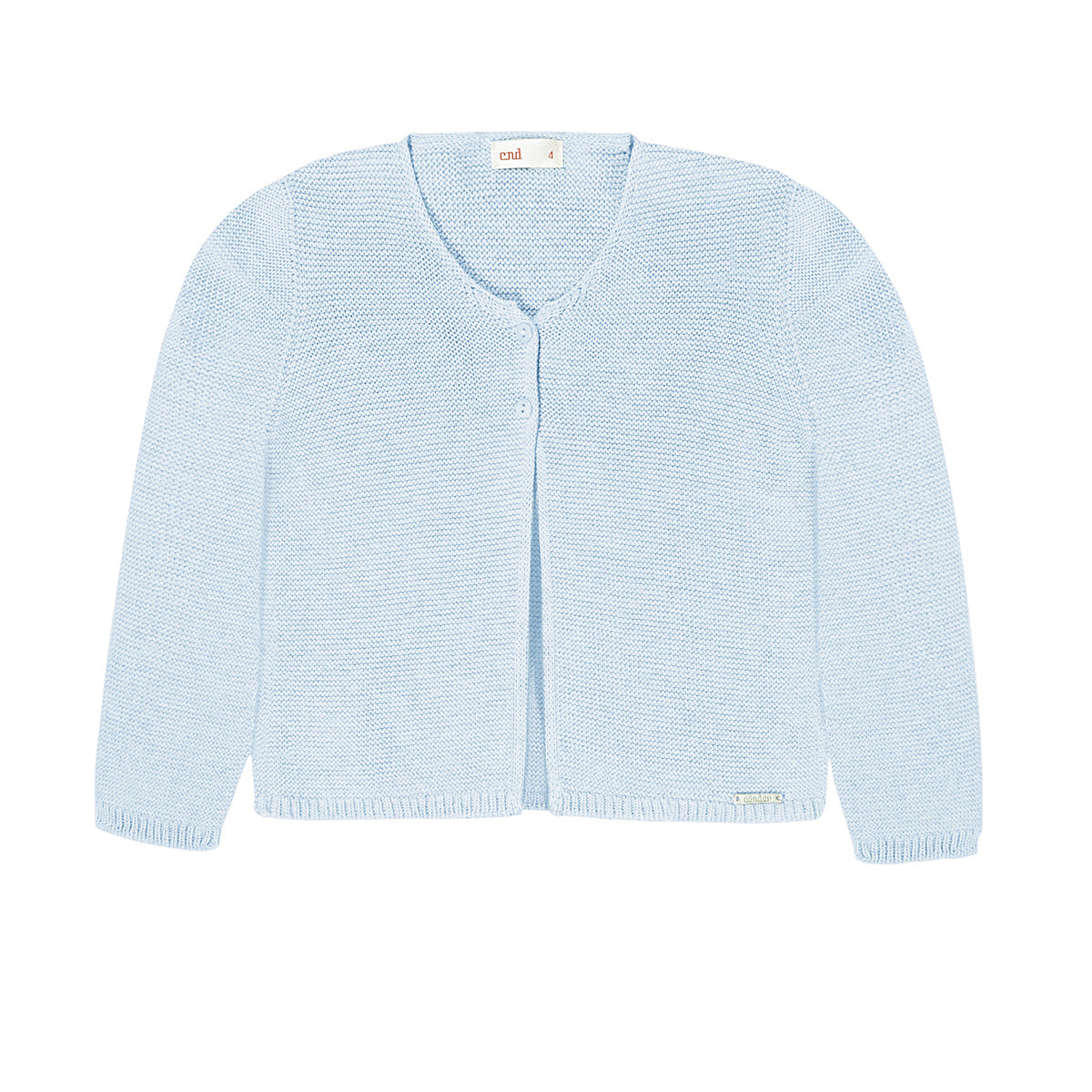 Long Garter Stitch Knitted Cardigan - Cóndor