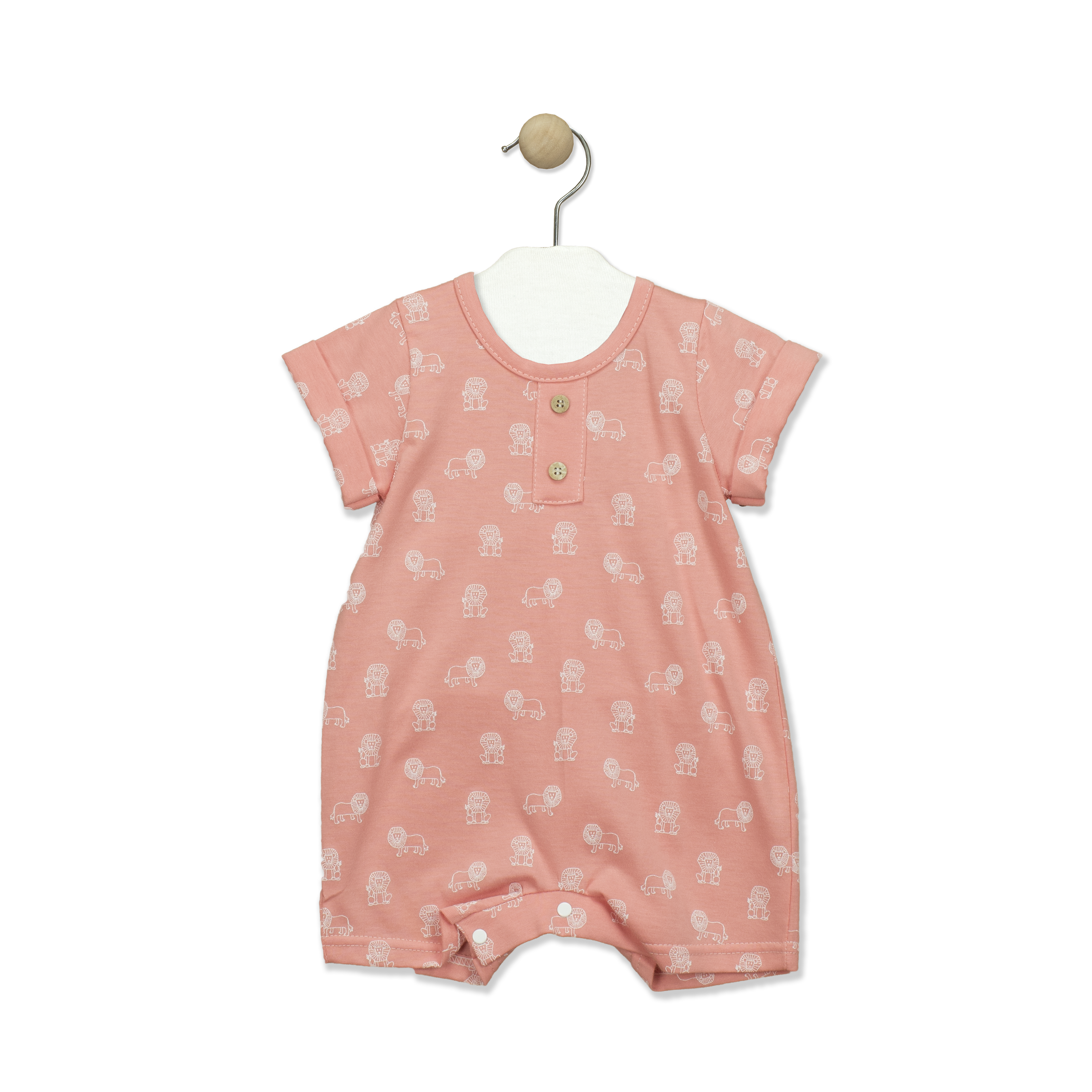 Lions S/S Romper Sky Blue / 3M